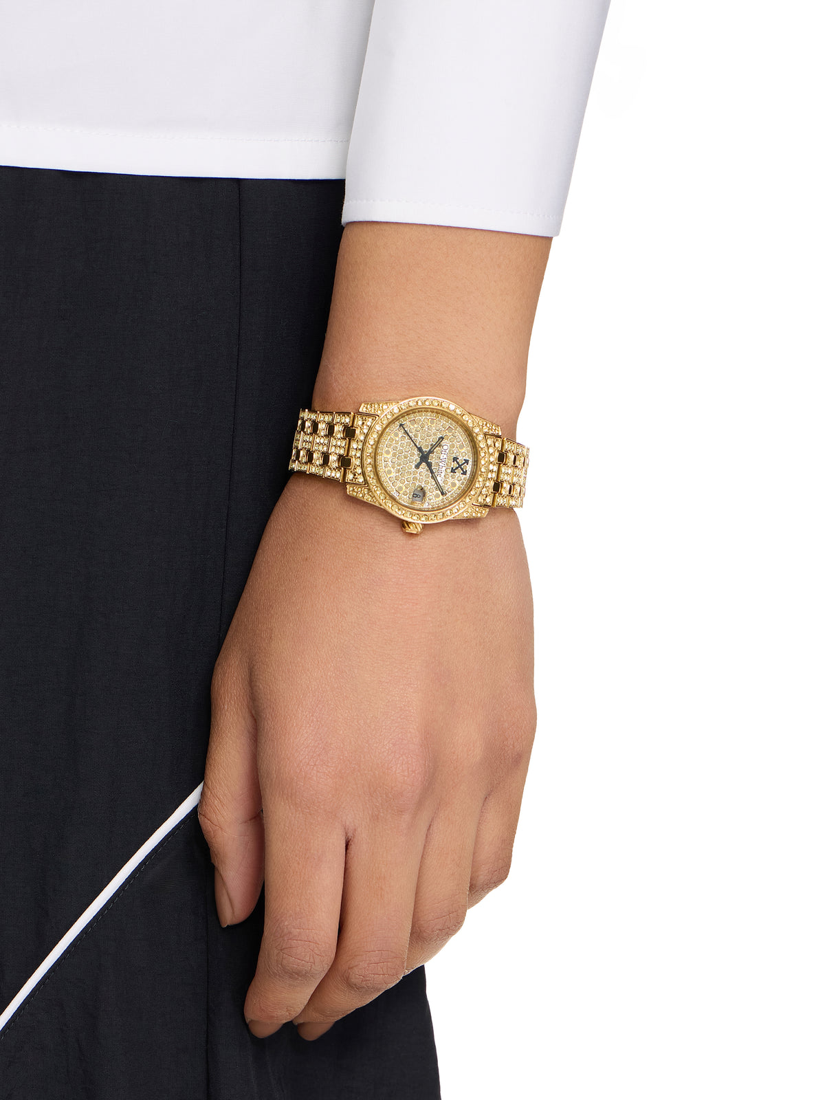 OFF WHITE "Discreet" Watch Gold OW1L037M