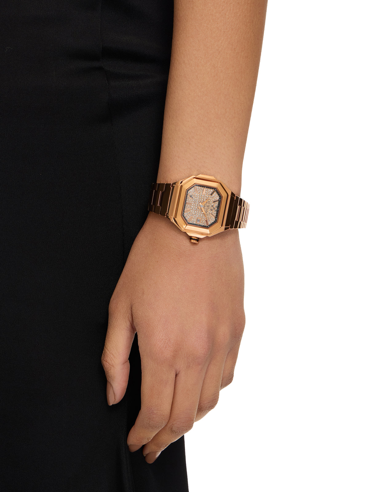 OFF WHITE "Shift" Watch Rose Gold OW1L038M