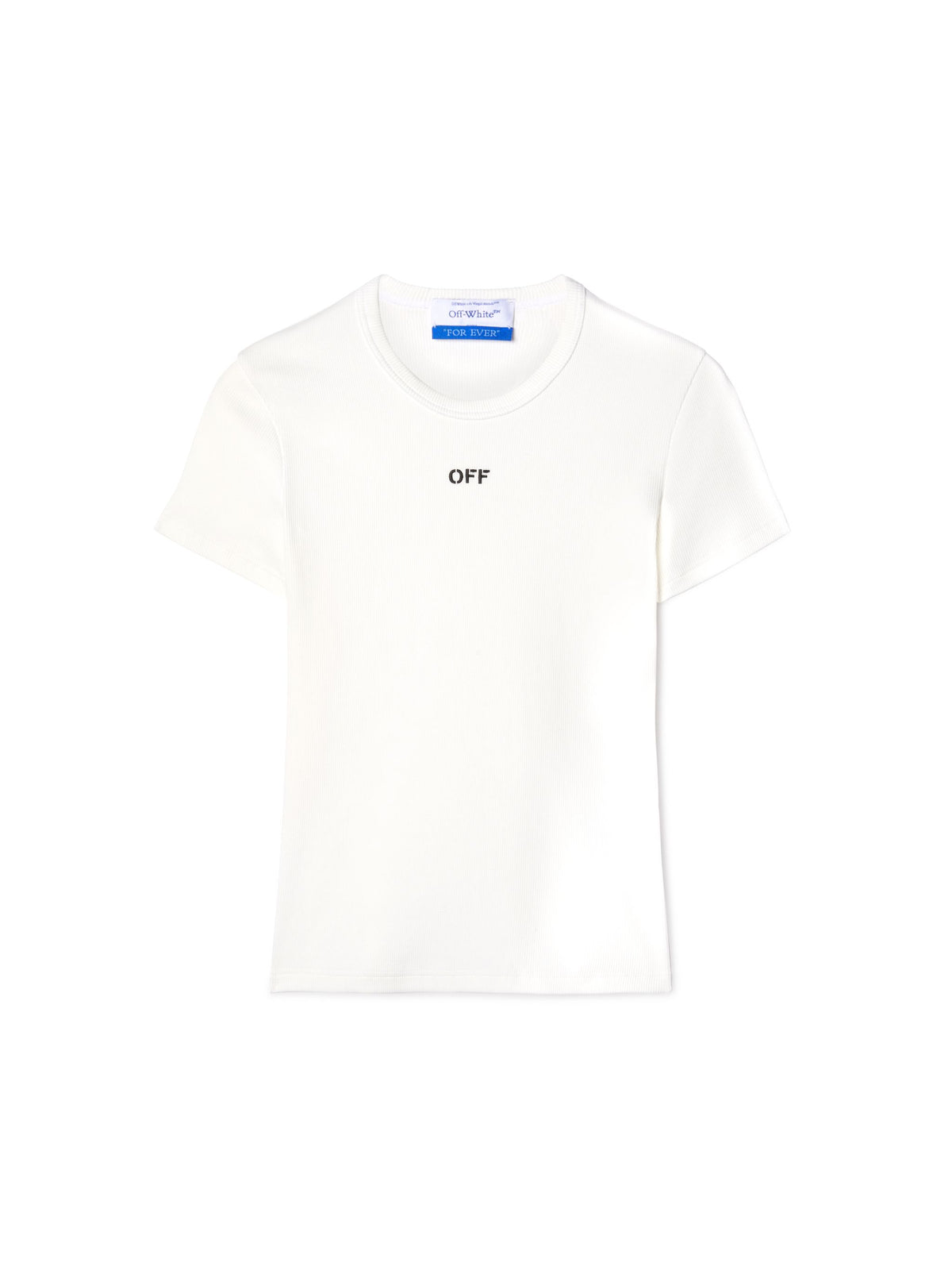 OFF WHITE OFF STAMP RIB BASIC TEE WHITE OWAA065C99JER005