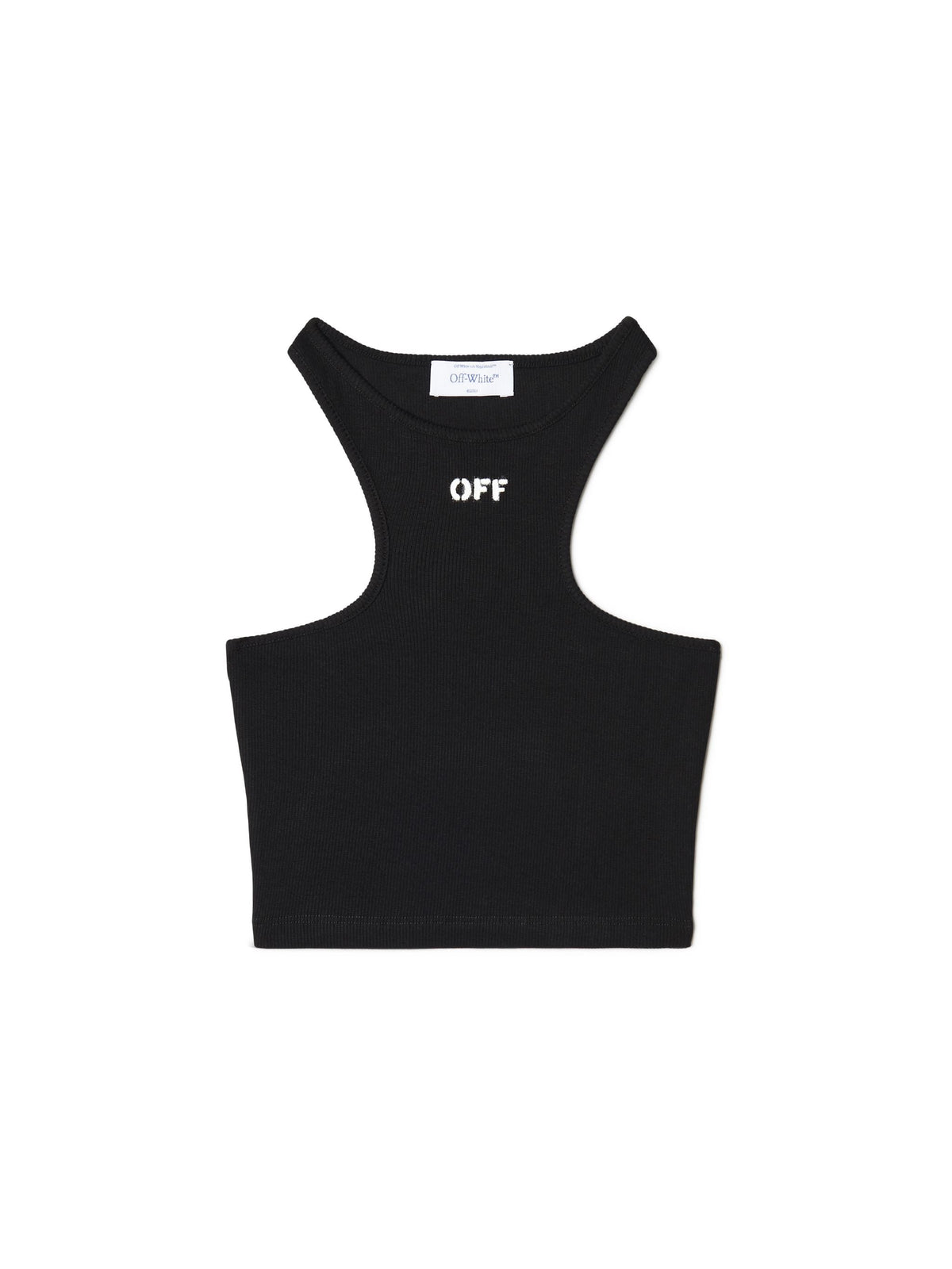 OFF STAMP RIB ROWING TOP
