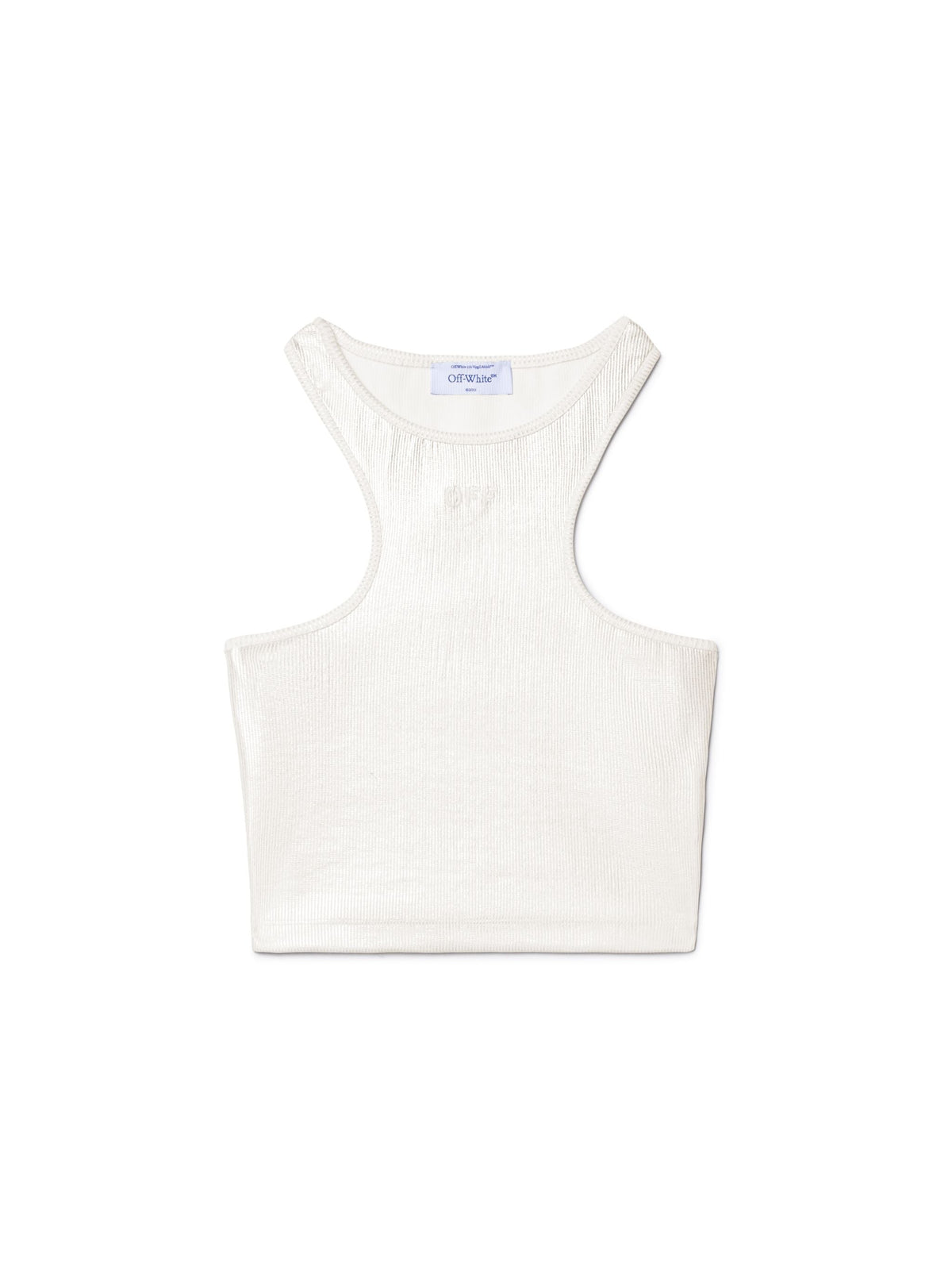 Off Coated Rib Rowing Top
