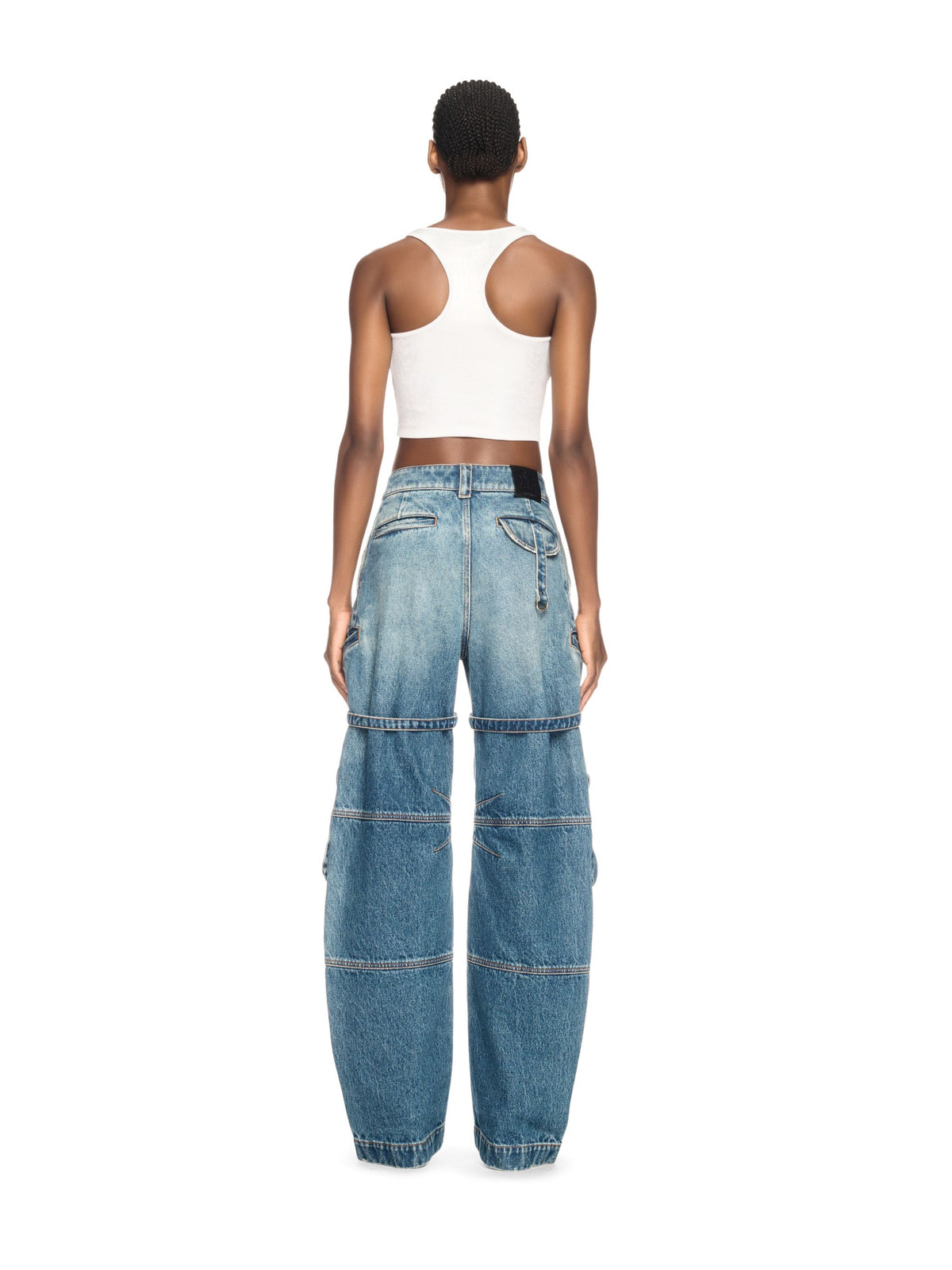 OFF WHITE Off Coated Rib Rowing Top WHITE OWAD086S25JER001