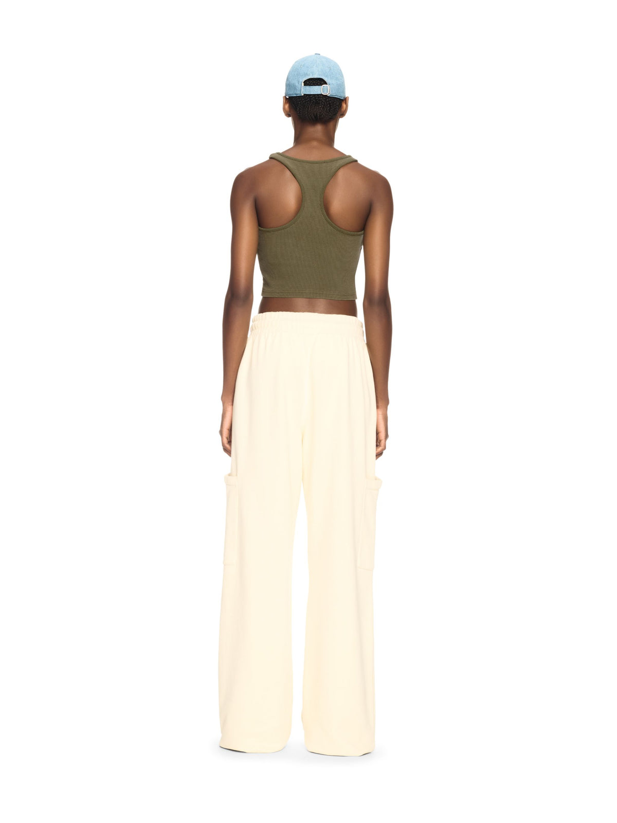 OFF WHITE Off Stamp Rib Rowing Top GREEN OWAD086S25JER002