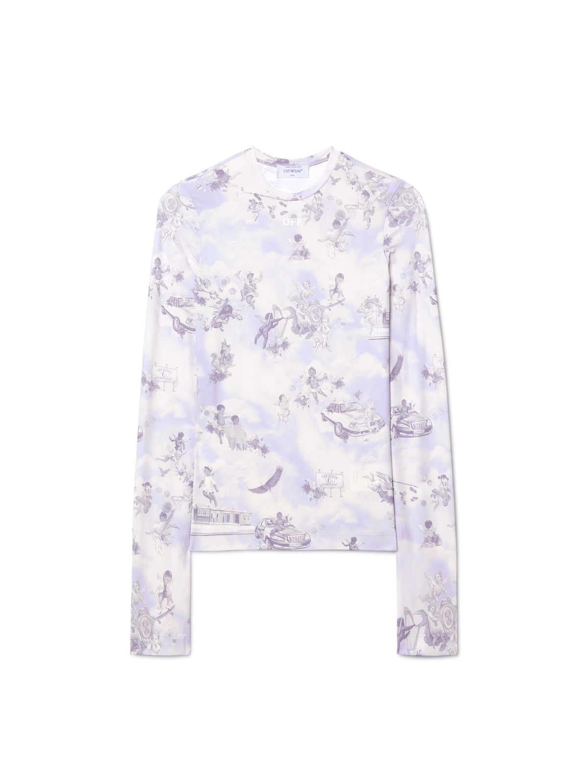 OFF WHITE Off Fresco Sec Skin L/S Crew PURPLE OWAD136S25JER003