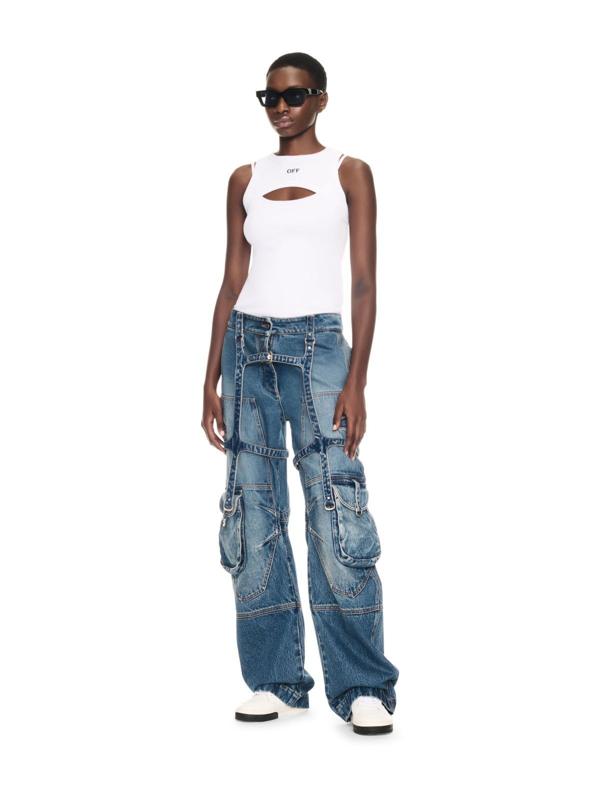 Off Stamp Rib Round Row Top