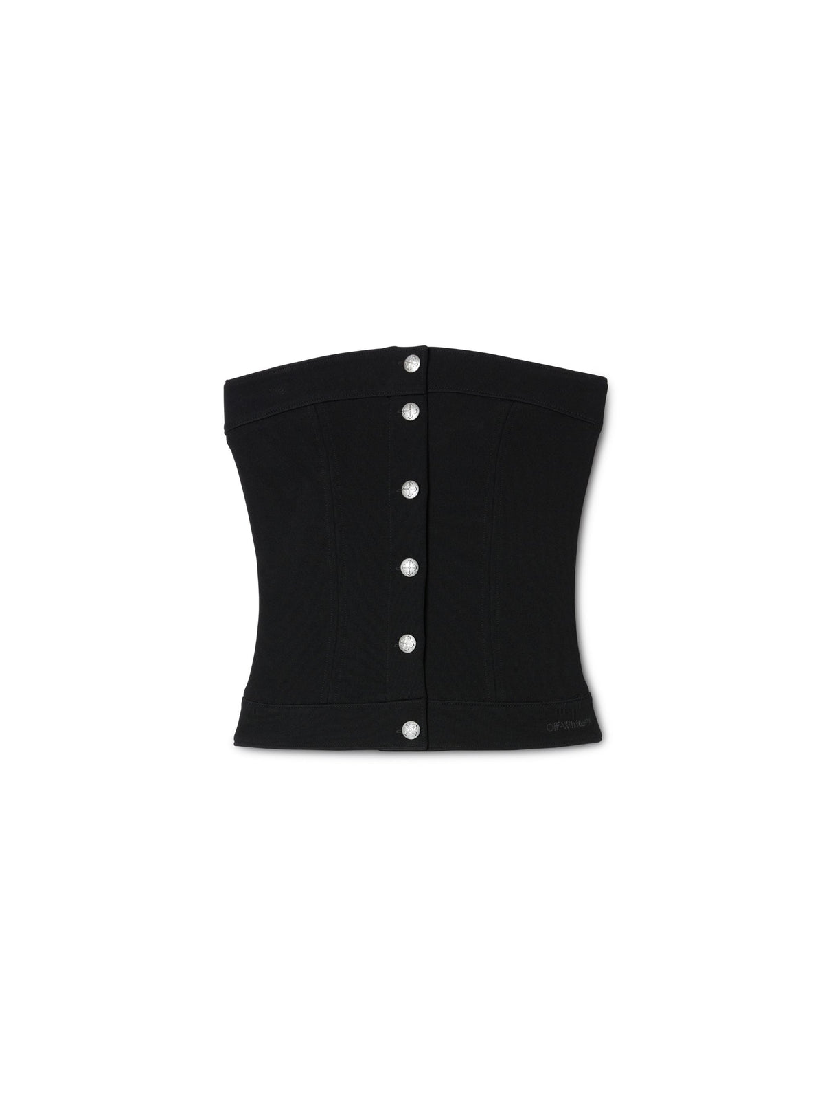 OFF WHITE Heavy Jer Corset Top BLACK OWAD25TS25JER001