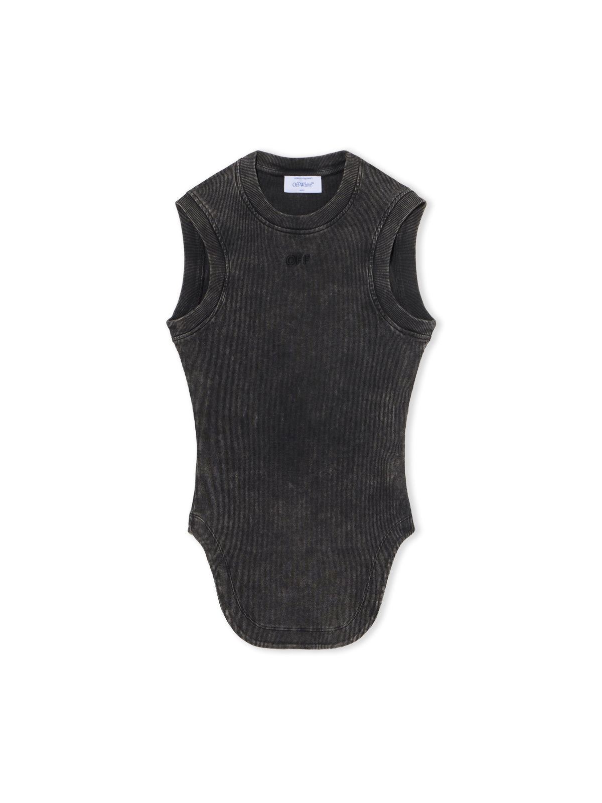 OFF WHITE Off Stamp Rib Kat Top MARBLE BLACK-BLACK OWAD26XF25JER001