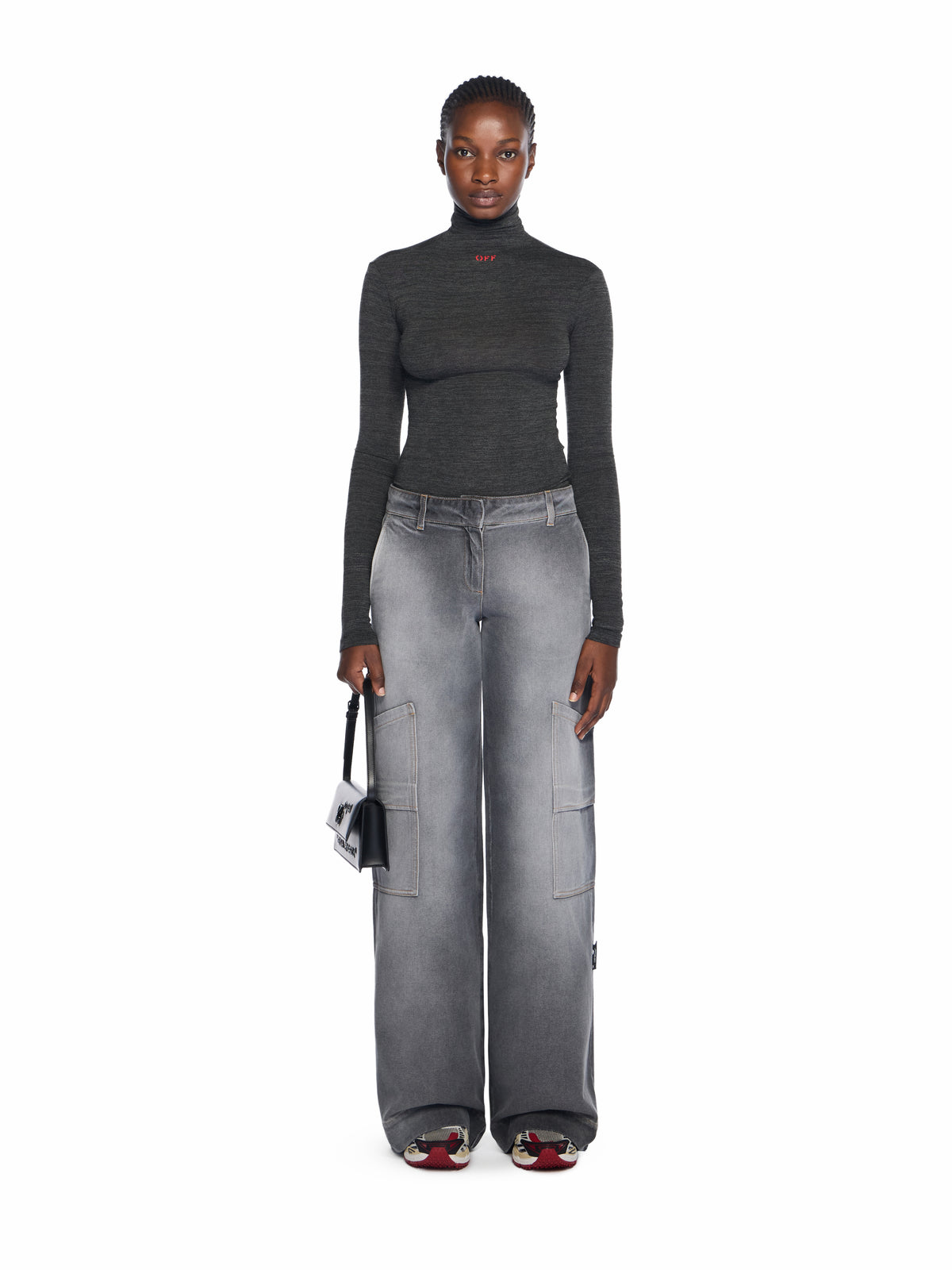 Off Stamp Turtleneck Top