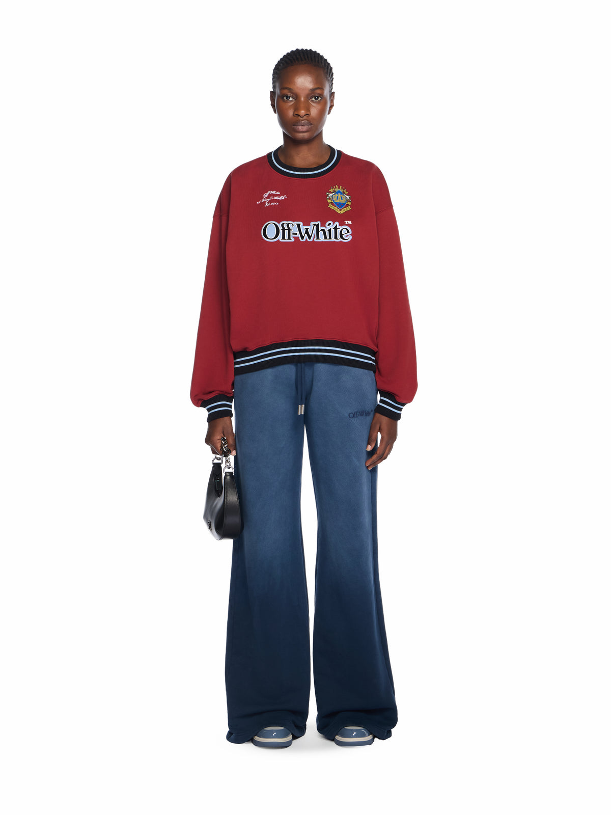 Sporty Over Crew Logo Sweatshirt