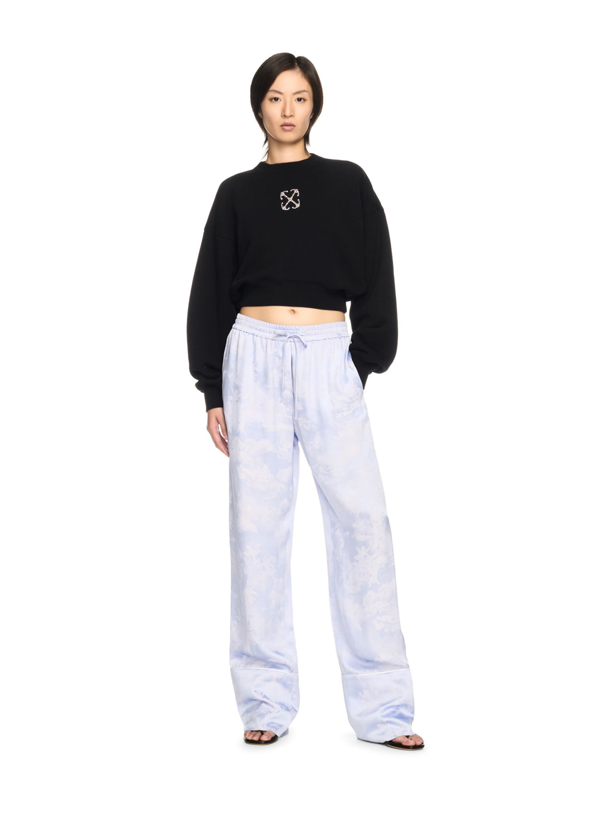 Jewel Mini Arrow Crop Crew