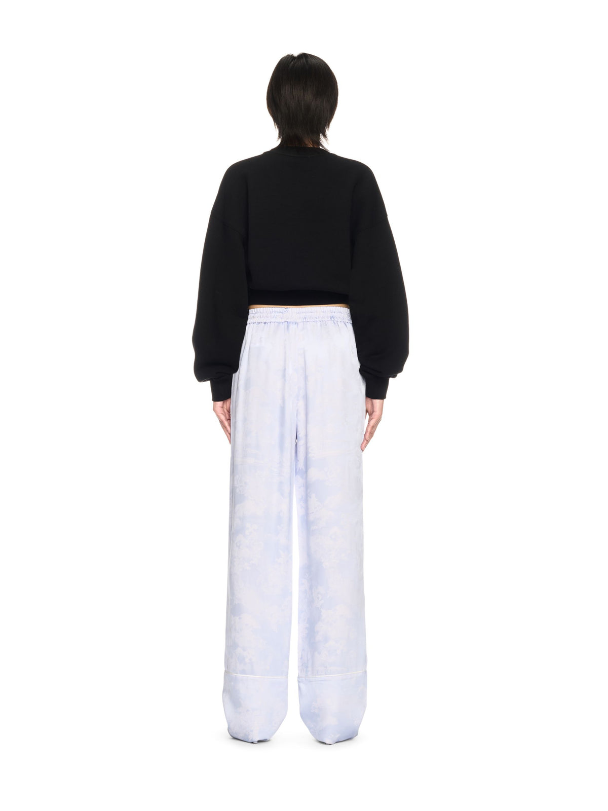 OFF WHITE Jewel Mini Arrow Crop Crew BLACK OWBA079S25FLE003