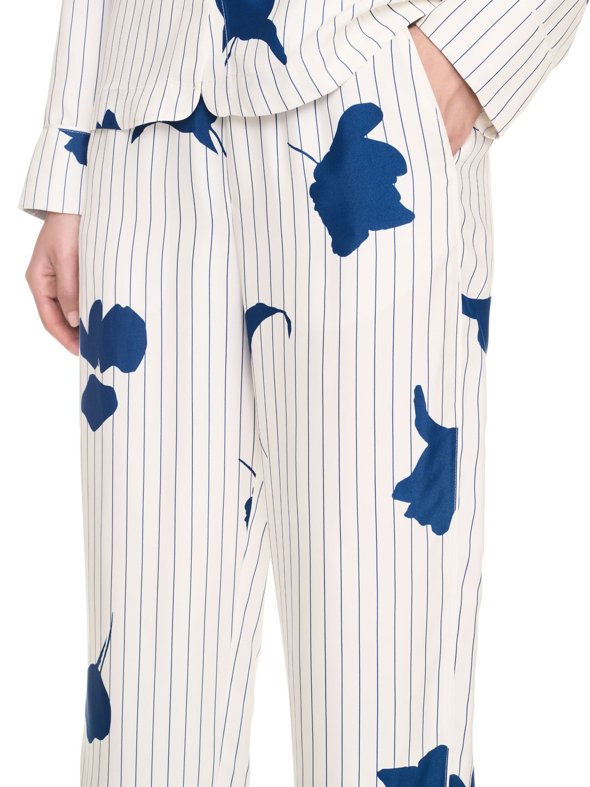 OFF WHITE Stripe Flwr Vi Pajama Pant WHITE OWCA186F24FAB001
