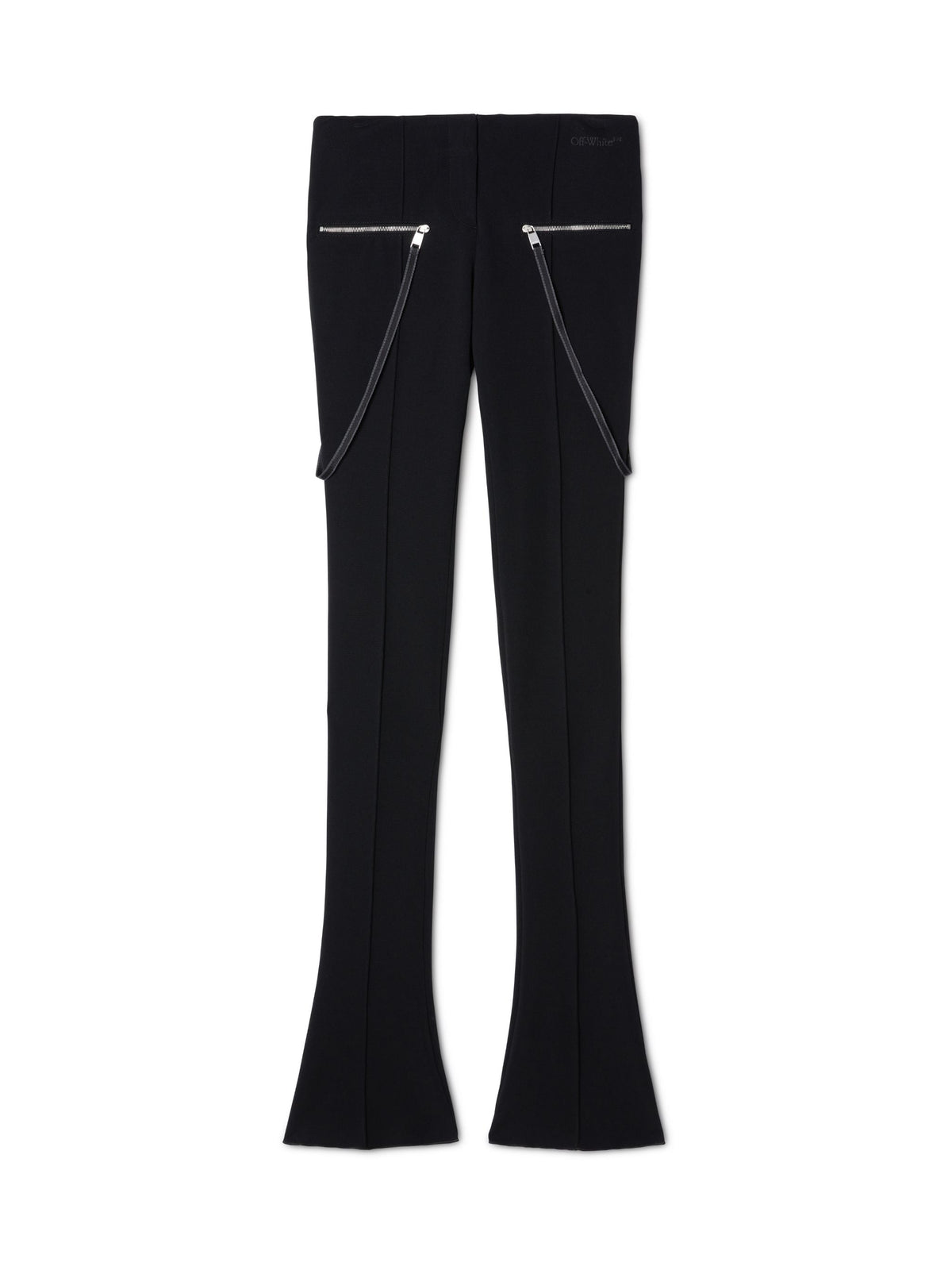 OFF WHITE Heavy Jer Britney Zip Pants BLACK OWCA18CS25JER002