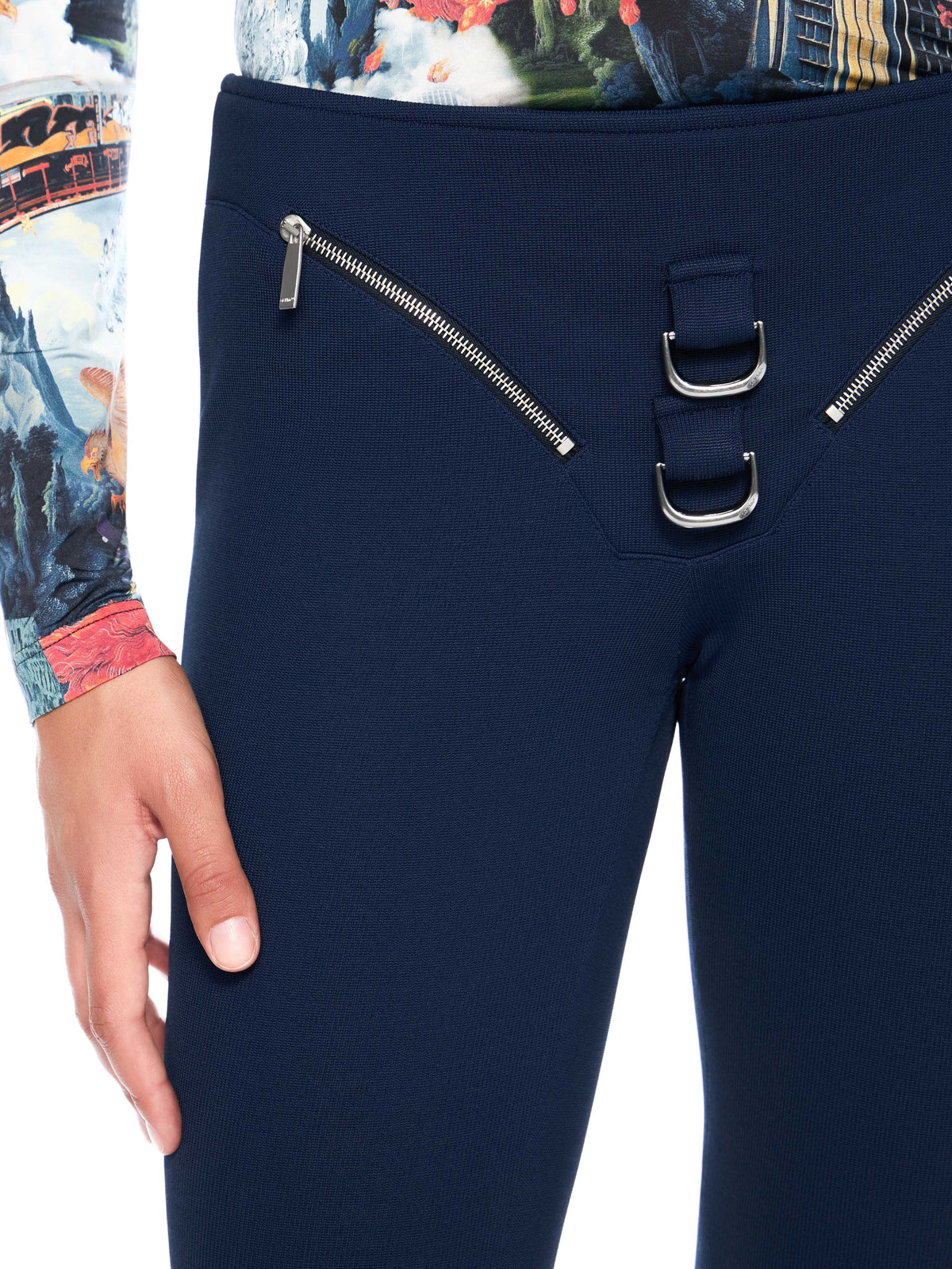 OFF WHITE Heavy Jersey Slim Pants BLUE IRIS- NO COLOR OWCA18VF25JER001