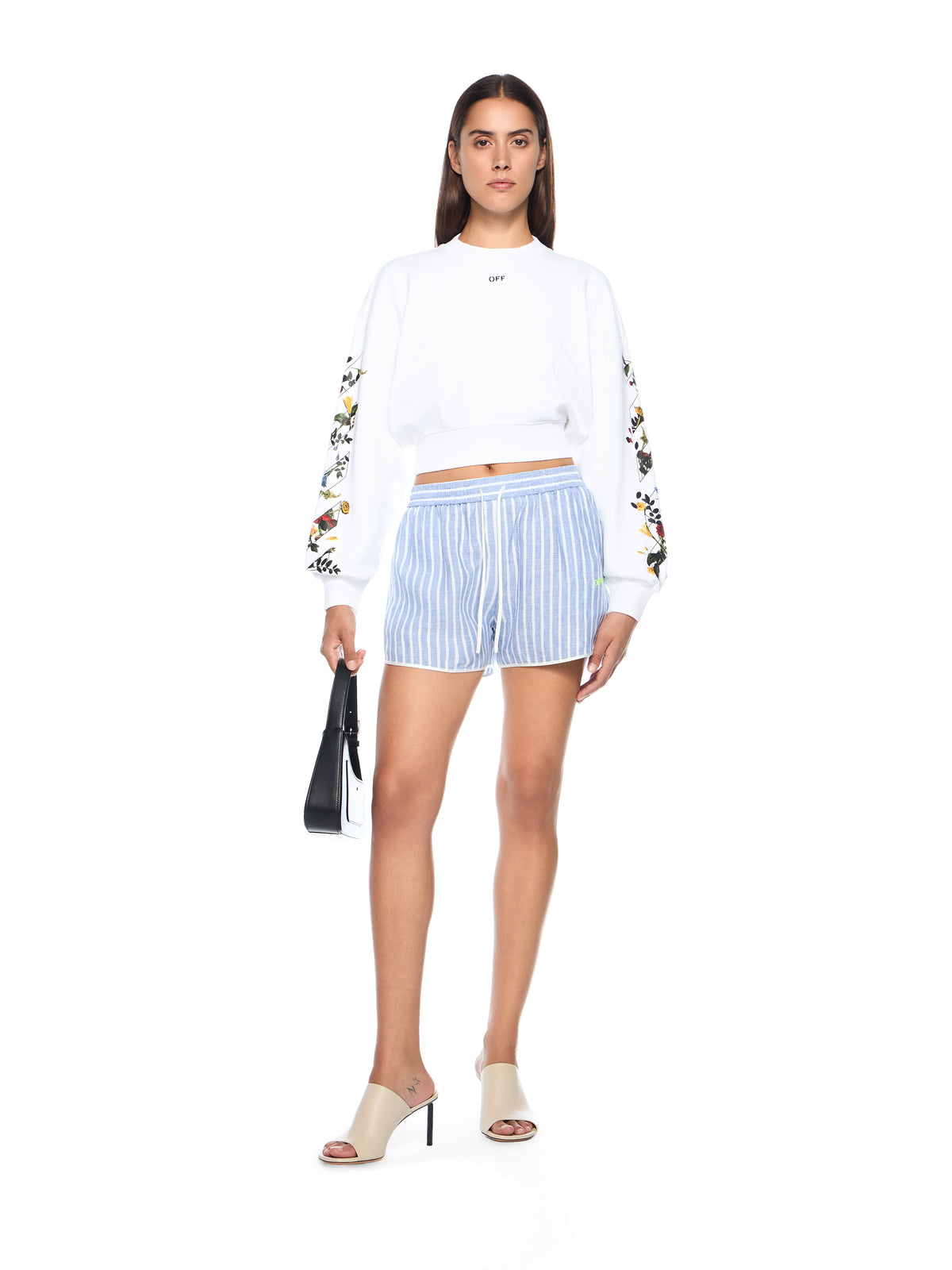 Striped Drawstring Shorts