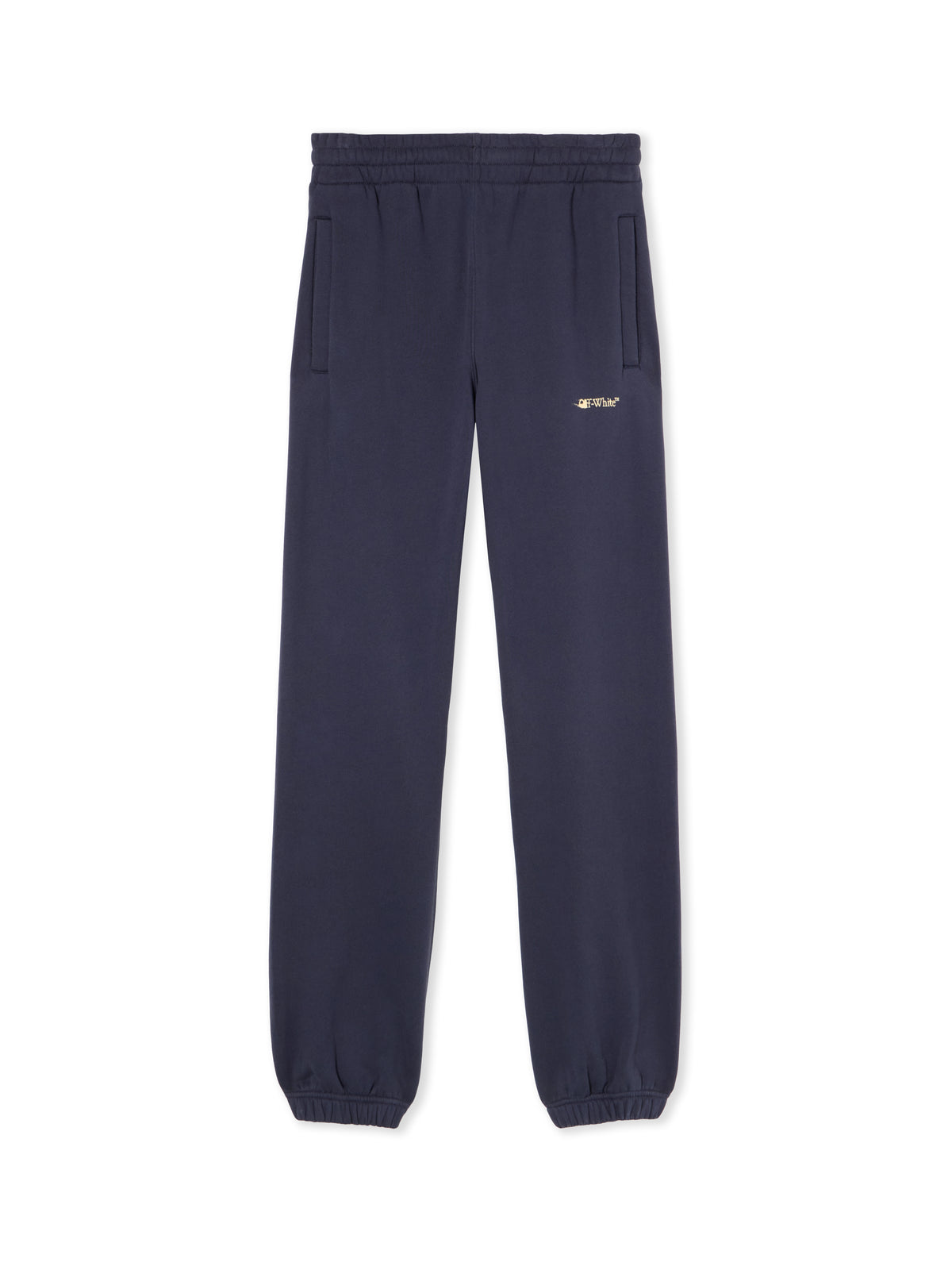 OFF WHITE Ink Arrow Cuff Sweatpants DARK SAPPHIRE-DOUBLE CREAM OWCH006F25FLE001