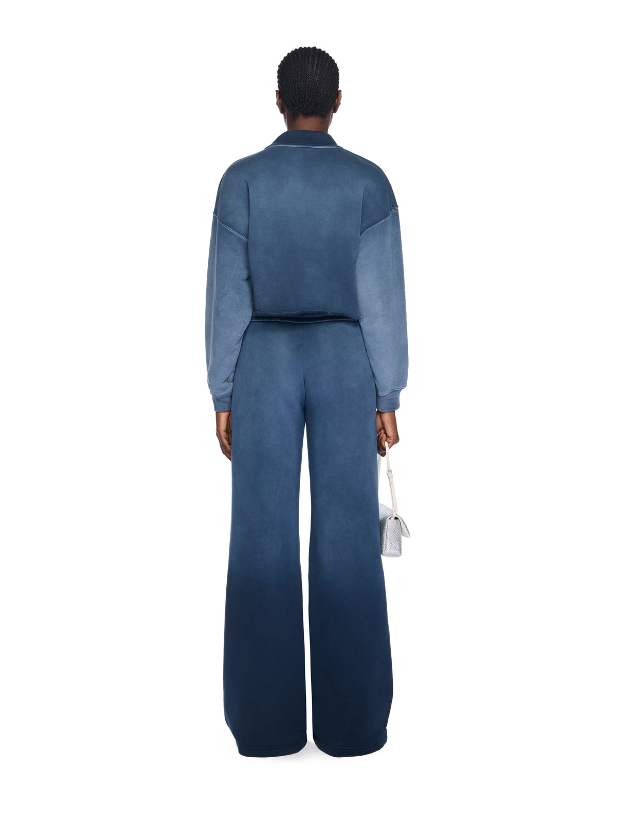 OFF WHITE Laundry Regular Sweatpants SPRAY D. SAPPHIRE - SPRAY D. SAPPHIRE OWCH022F25FLE002