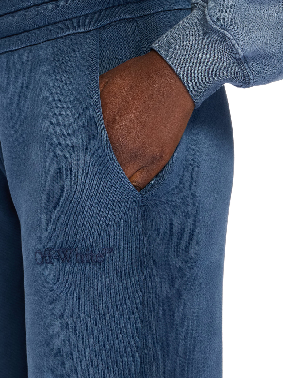 OFF WHITE Laundry Regular Sweatpants SPRAY D. SAPPHIRE - SPRAY D. SAPPHIRE OWCH022F25FLE002