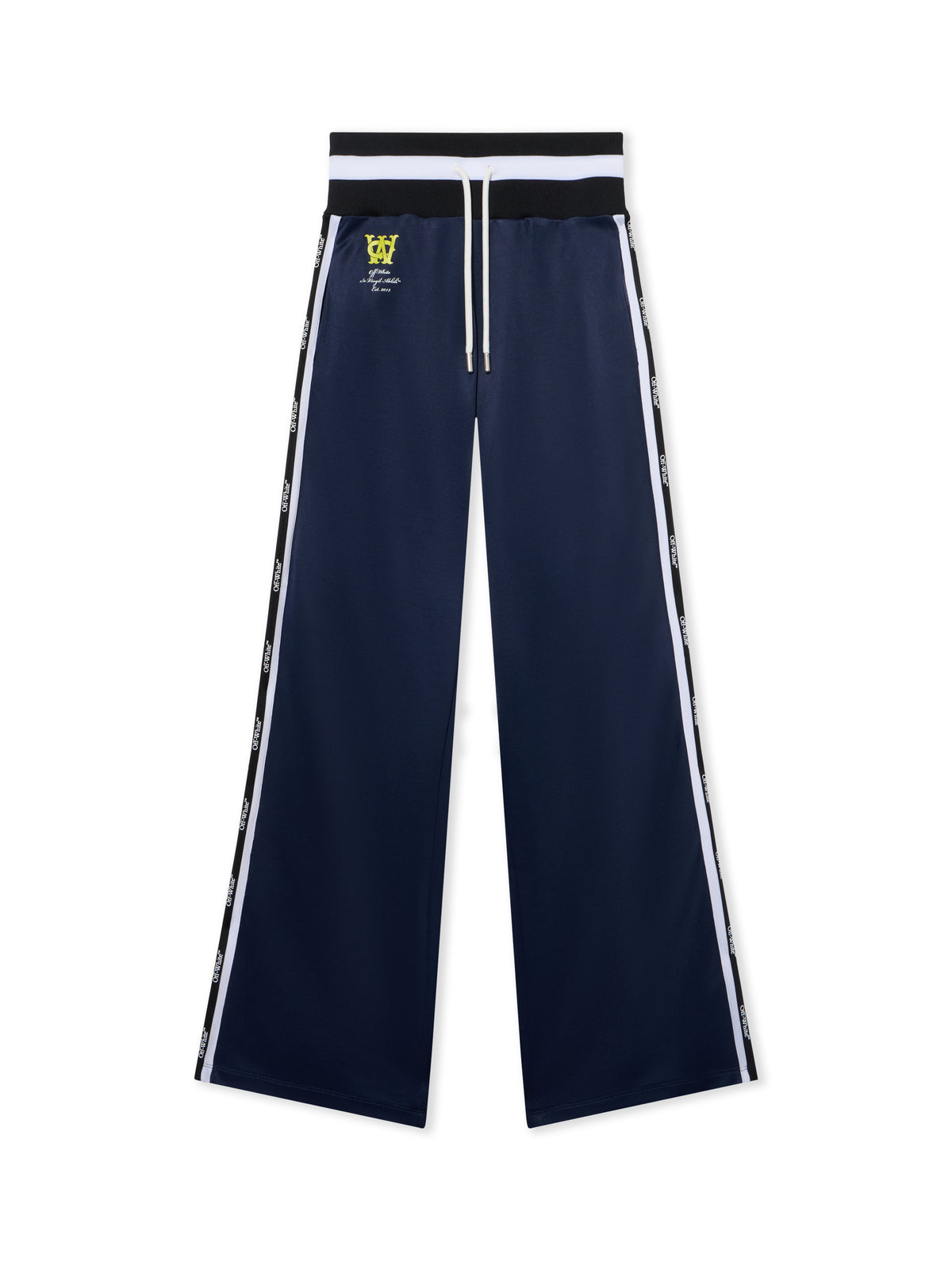 OFF WHITE Track Serena Wide Pants BLUE IRIS-LIME OWCJ005F25JER001