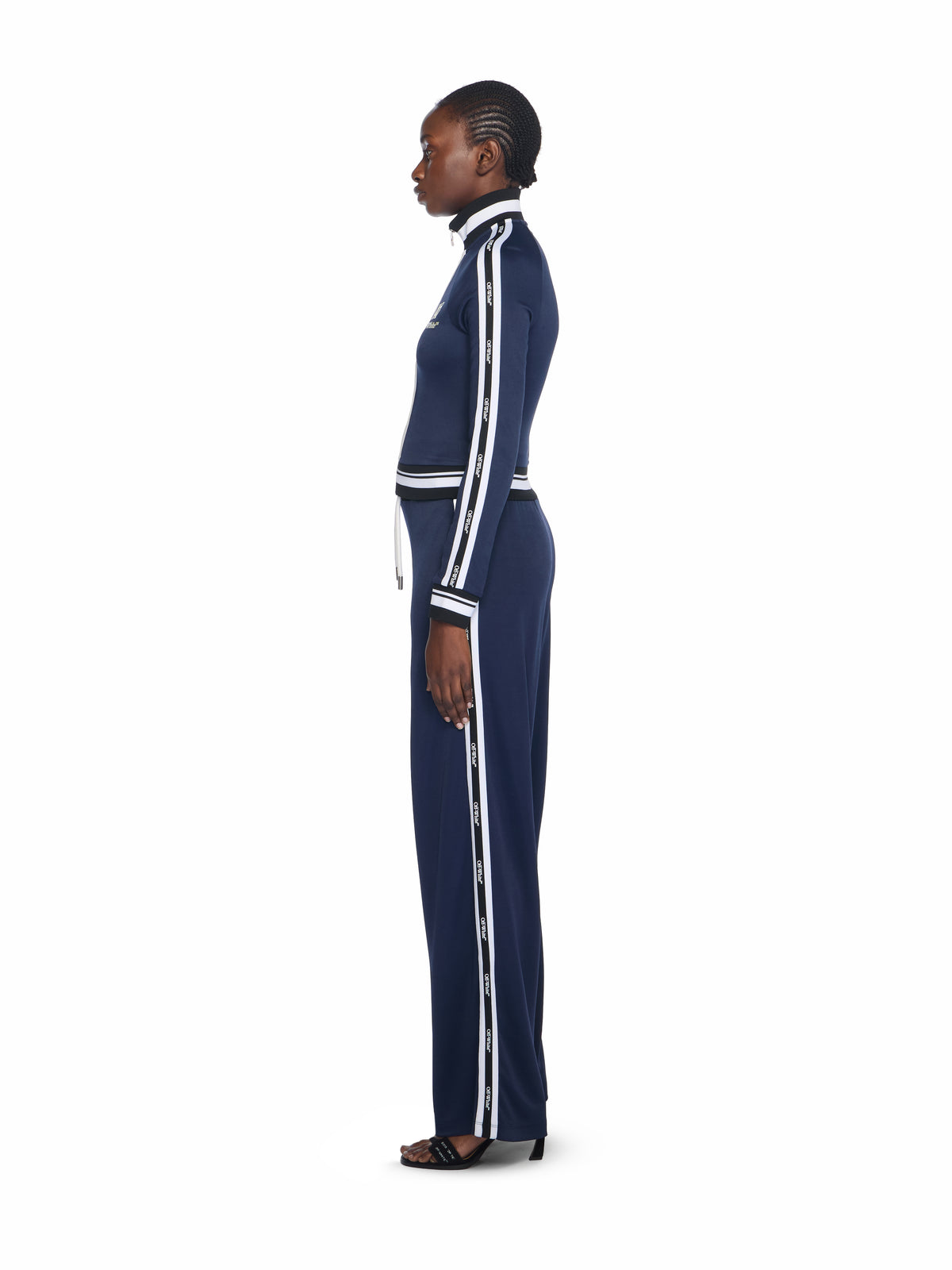 OFF WHITE Track Serena Wide Pants BLUE IRIS-LIME OWCJ005F25JER001