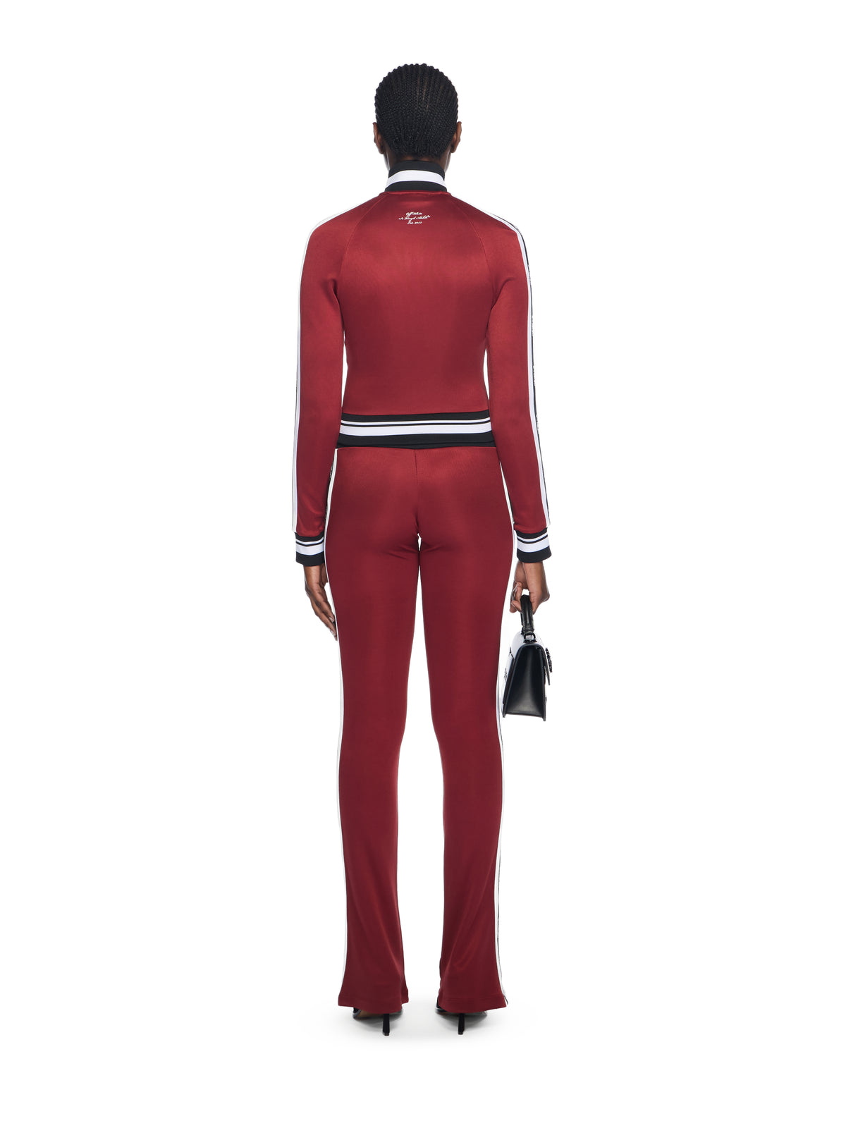OFF WHITE Track Serena Slim Pants RED DAHLIA-BLUEBIRD OWCJ007F25JER001