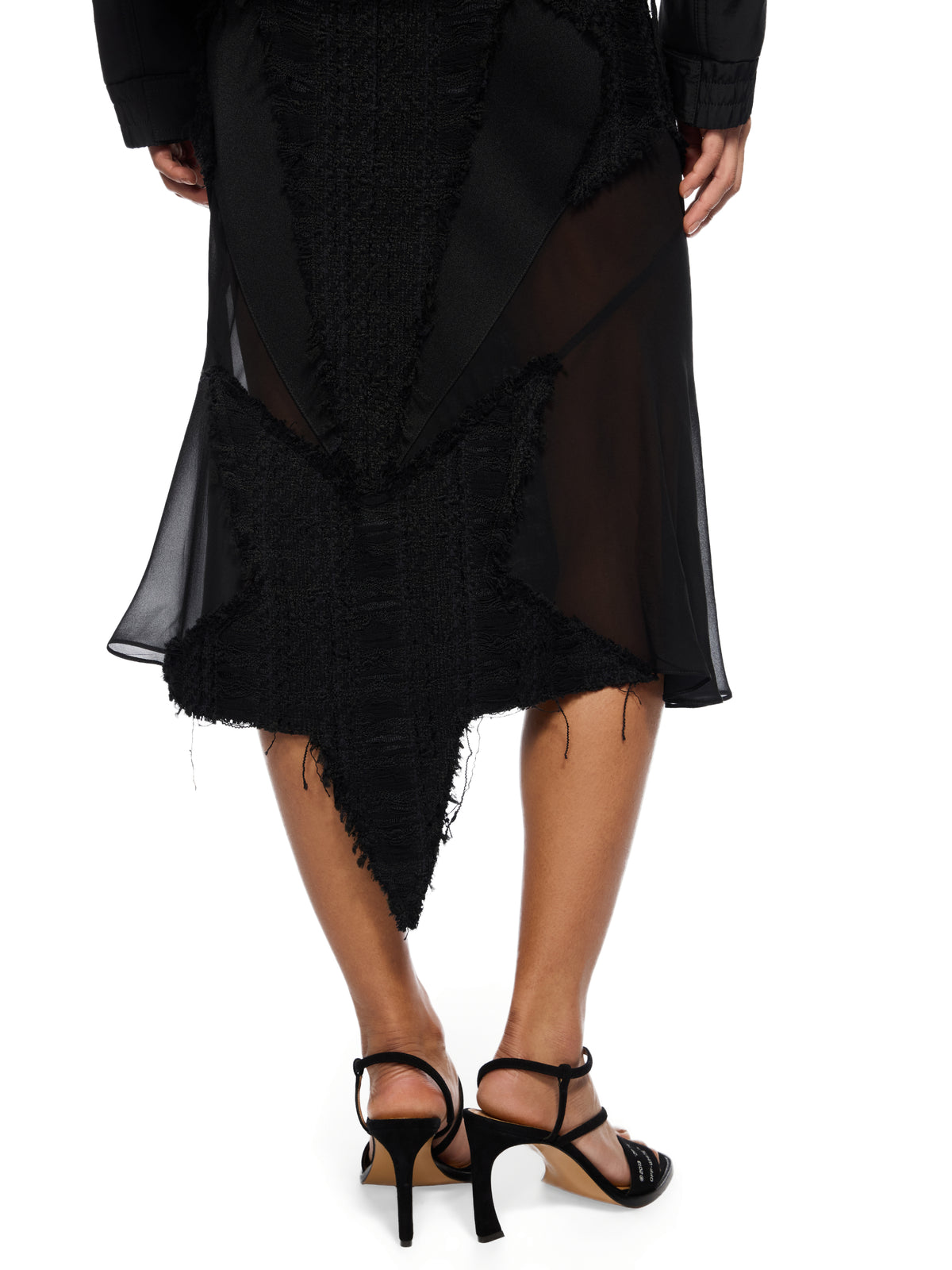 OFF WHITE Tweed Star Skirt BLACK - NO COLOR OWCW00XW25FAB002