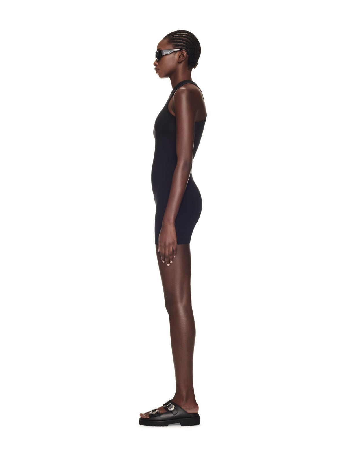 OFF WHITE Sleek Rowing Dress BLACK OWDB463C99JER001