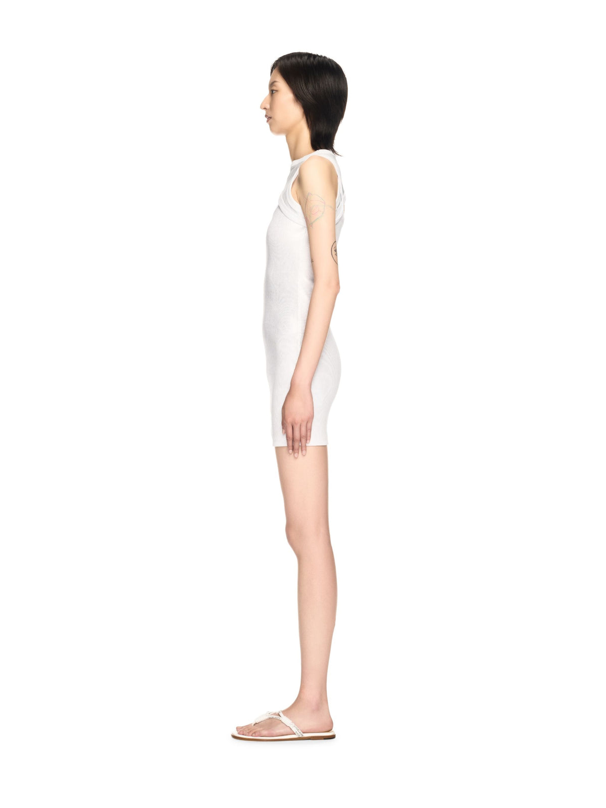 OFF WHITE Off Coated Rib Cut Out Dre WHITE OWDB496S25JER001