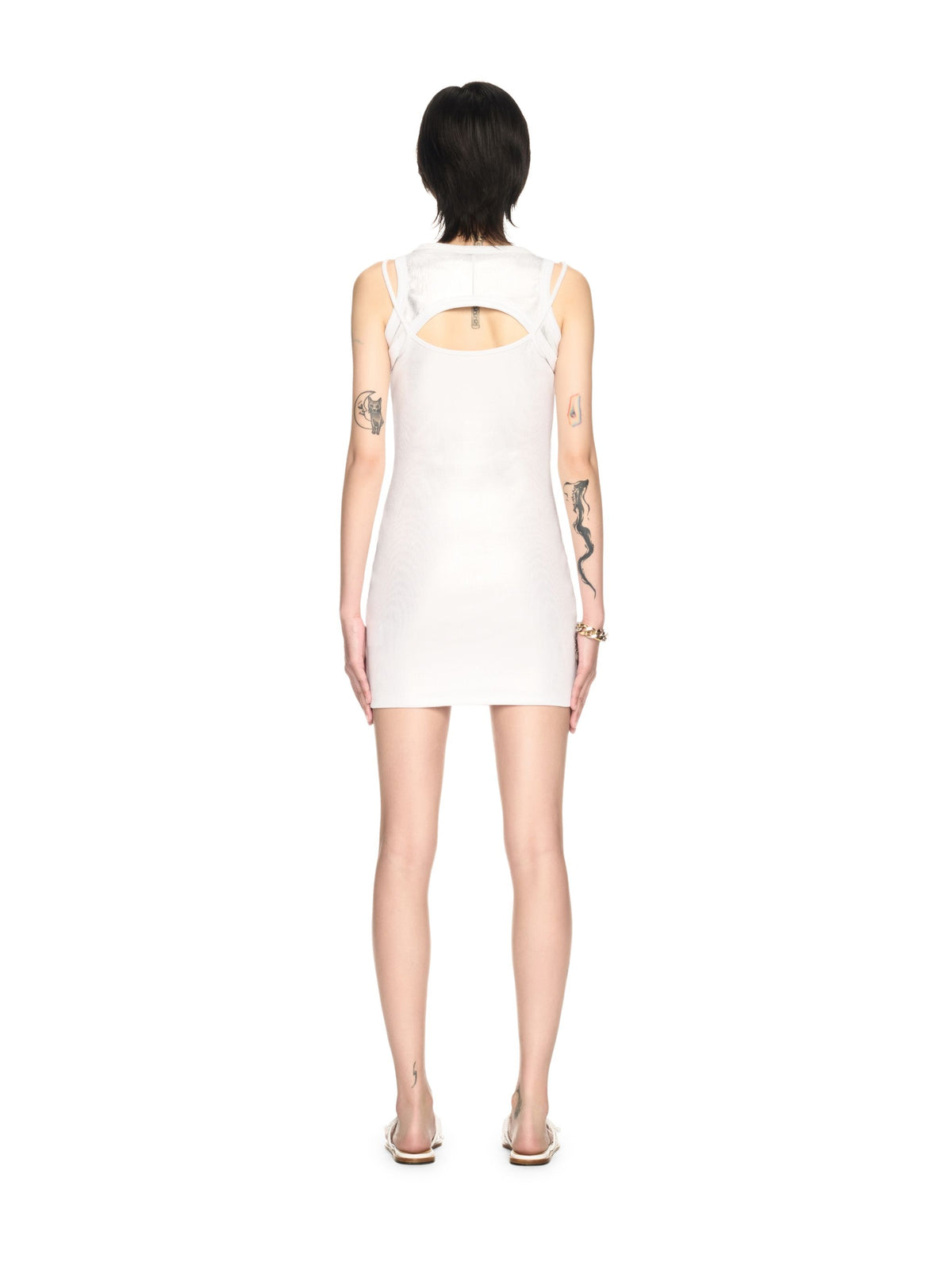 OFF WHITE Off Coated Rib Cut Out Dre WHITE OWDB496S25JER001