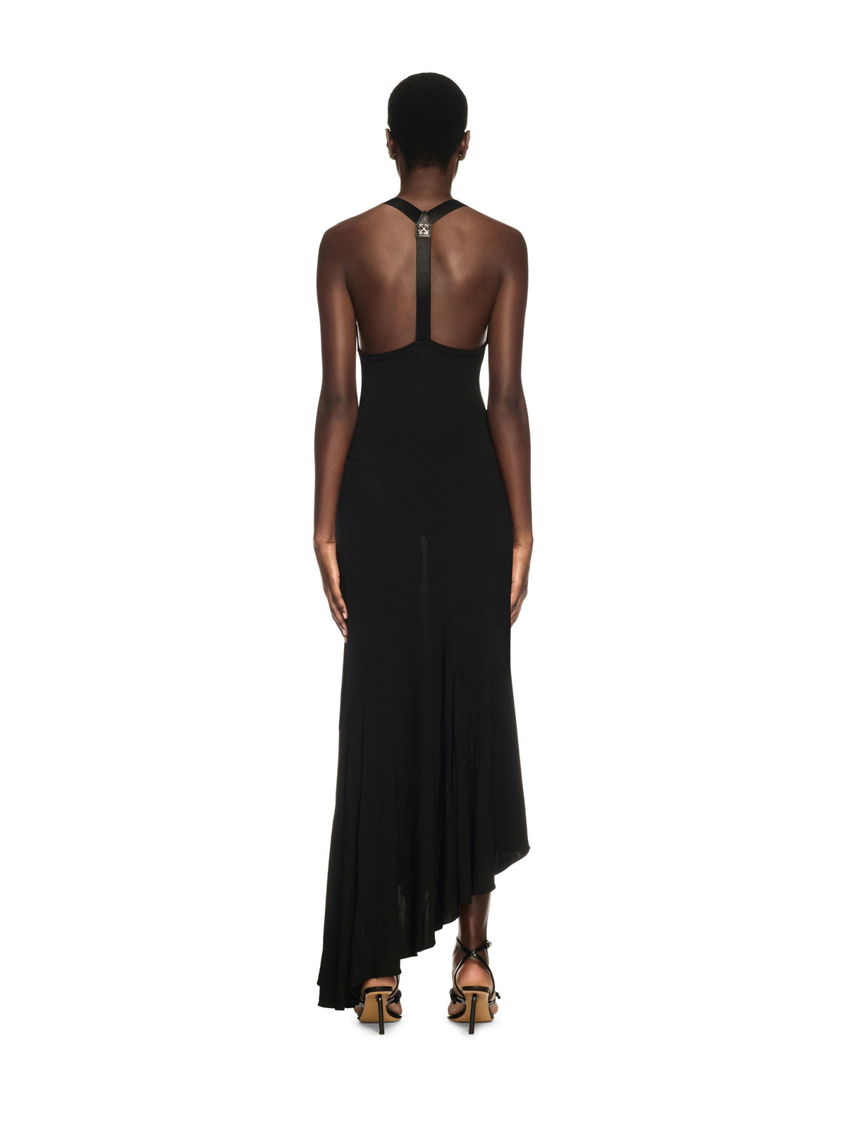 OFF WHITE Light Rib Alla Dress BLACK OWDB541S25JER001