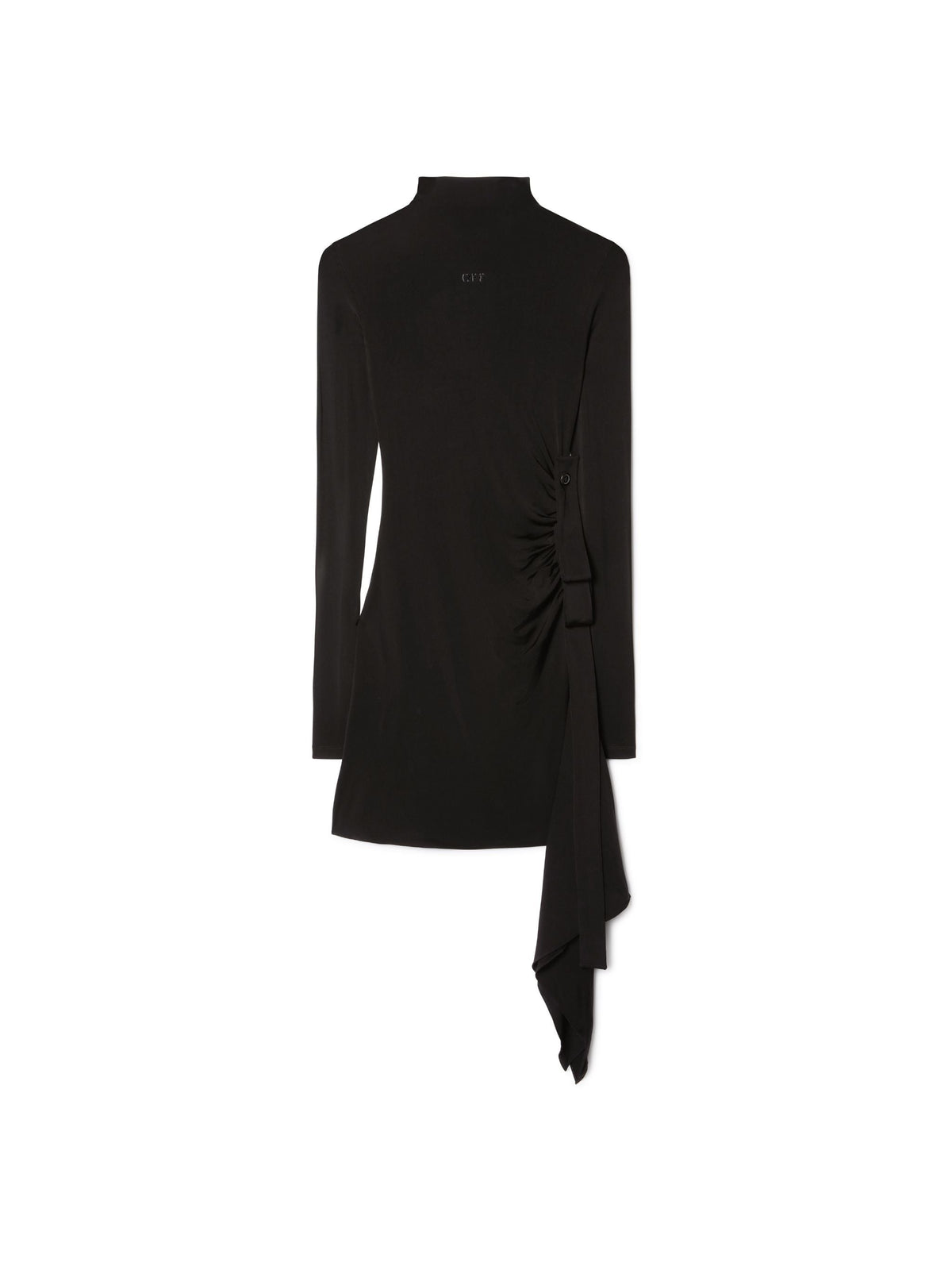 OFF WHITE Sec Skin Draped Mini Dress Ls BLACK OWDB54BS25JER001