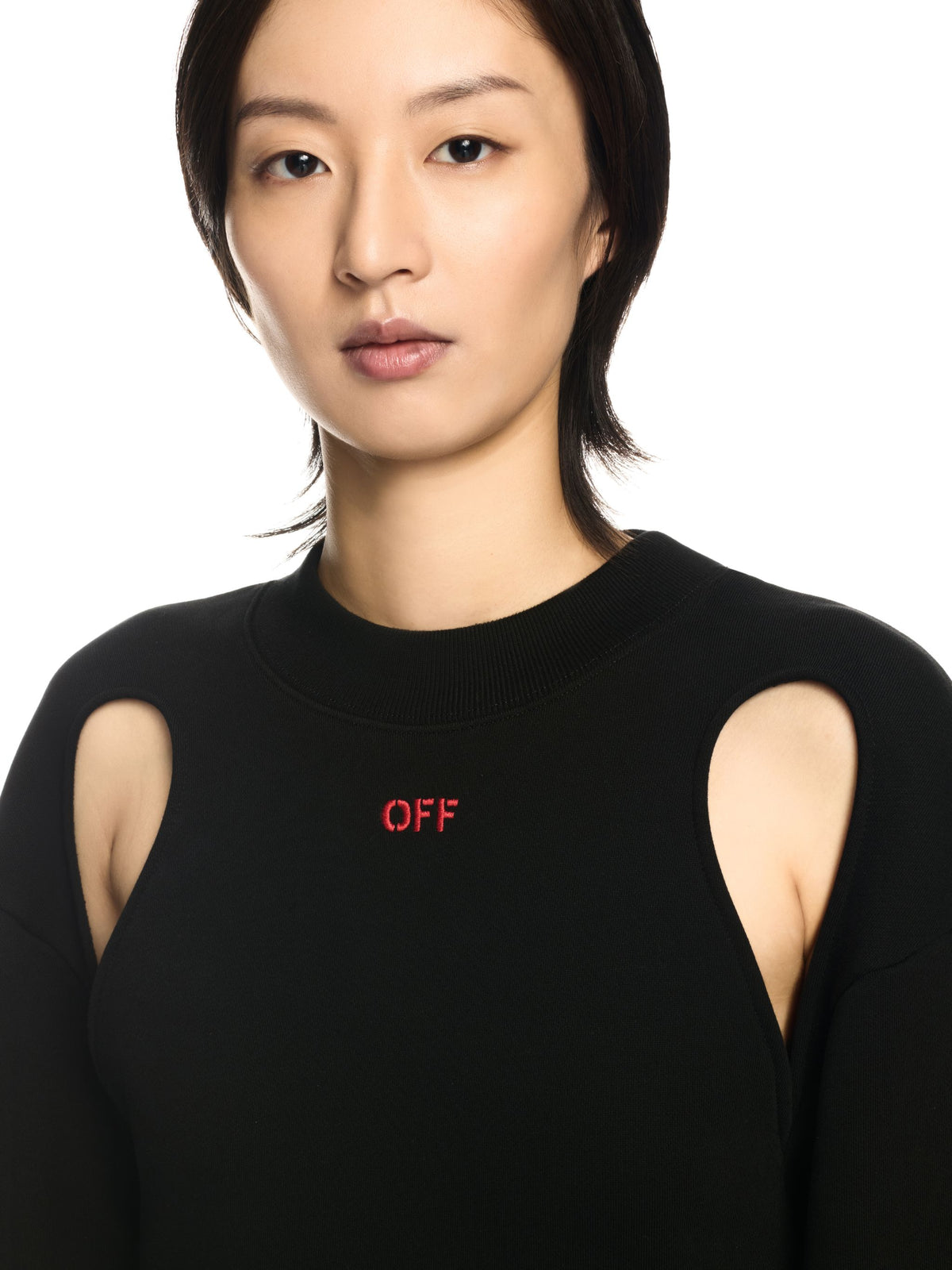 OFF WHITE Off Bandana Jer Dress BLACK OWDF001S25FLE001