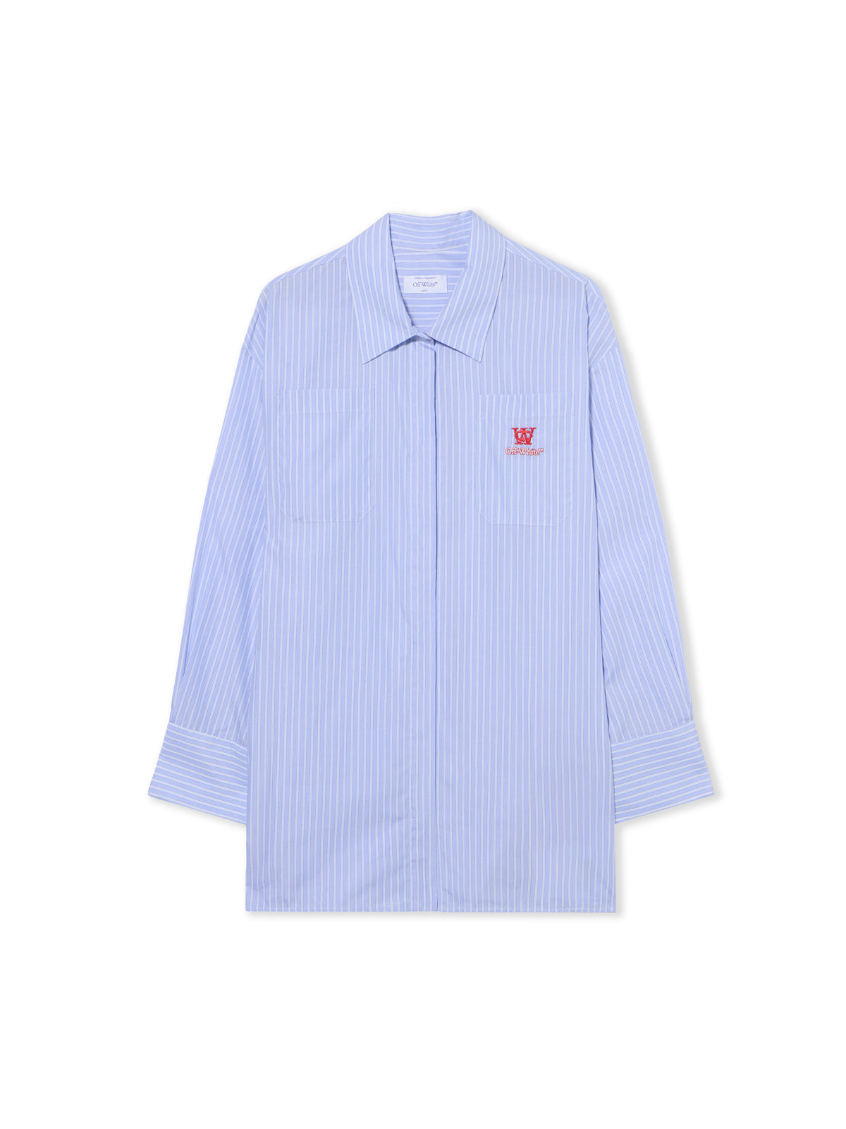 Striped Poplin Shirt Dress