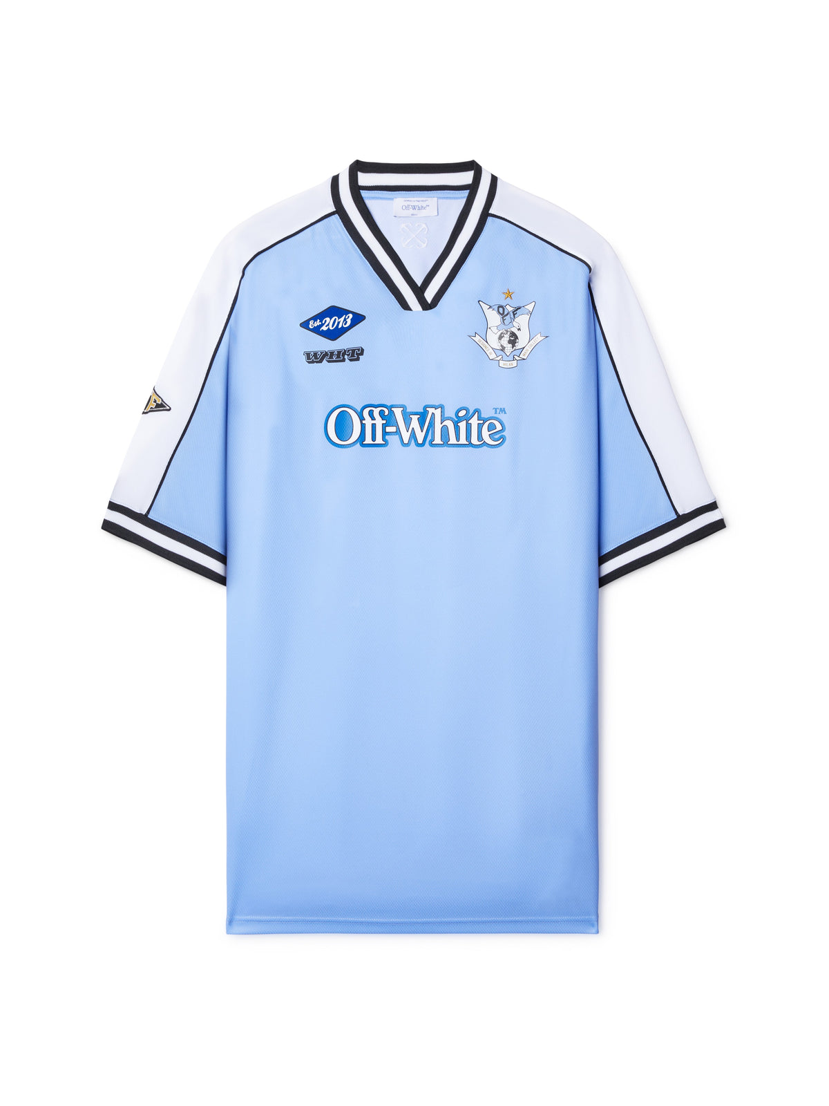 OFF WHITE Soccer Mini Dress BLUE OWDH008S25JER001