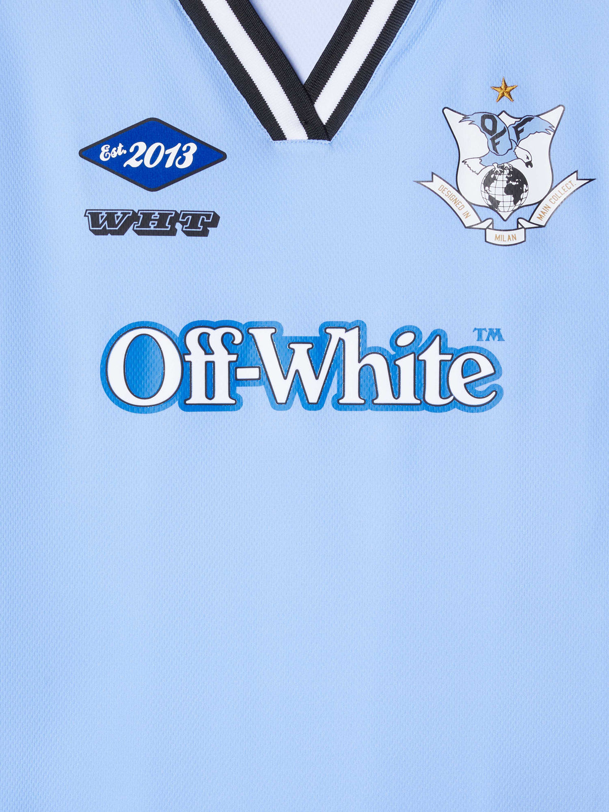 OFF WHITE Soccer Mini Dress BLUE OWDH008S25JER001