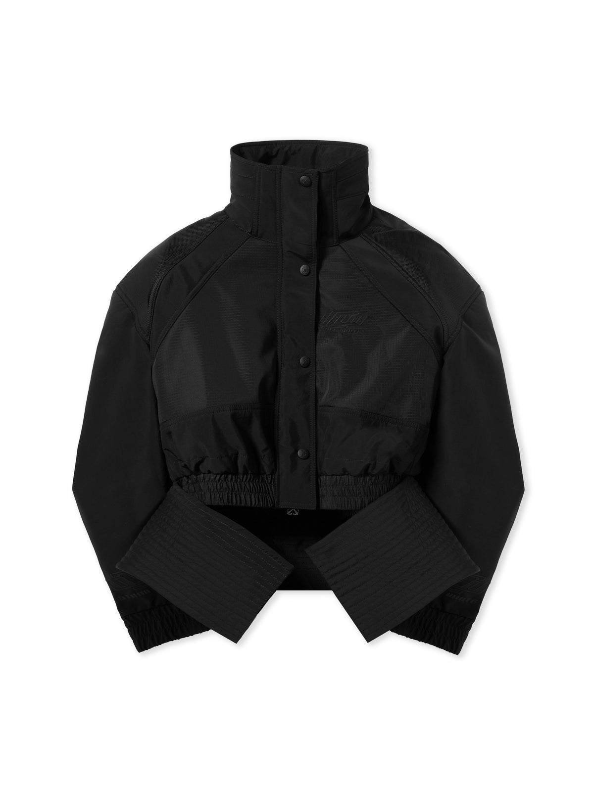 Race Peplum Bomber Jacket