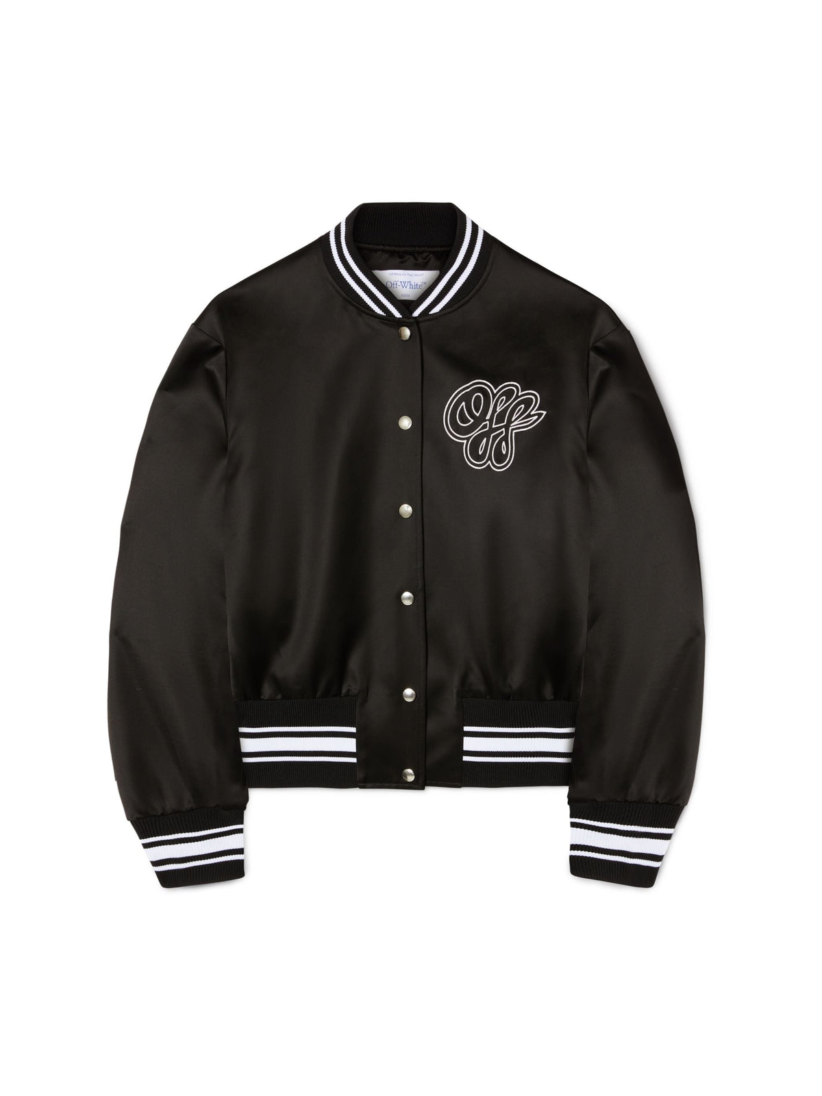 OFF WHITE Heavy Satin Souv Jkt BLACK OWEK00FS25FAB001
