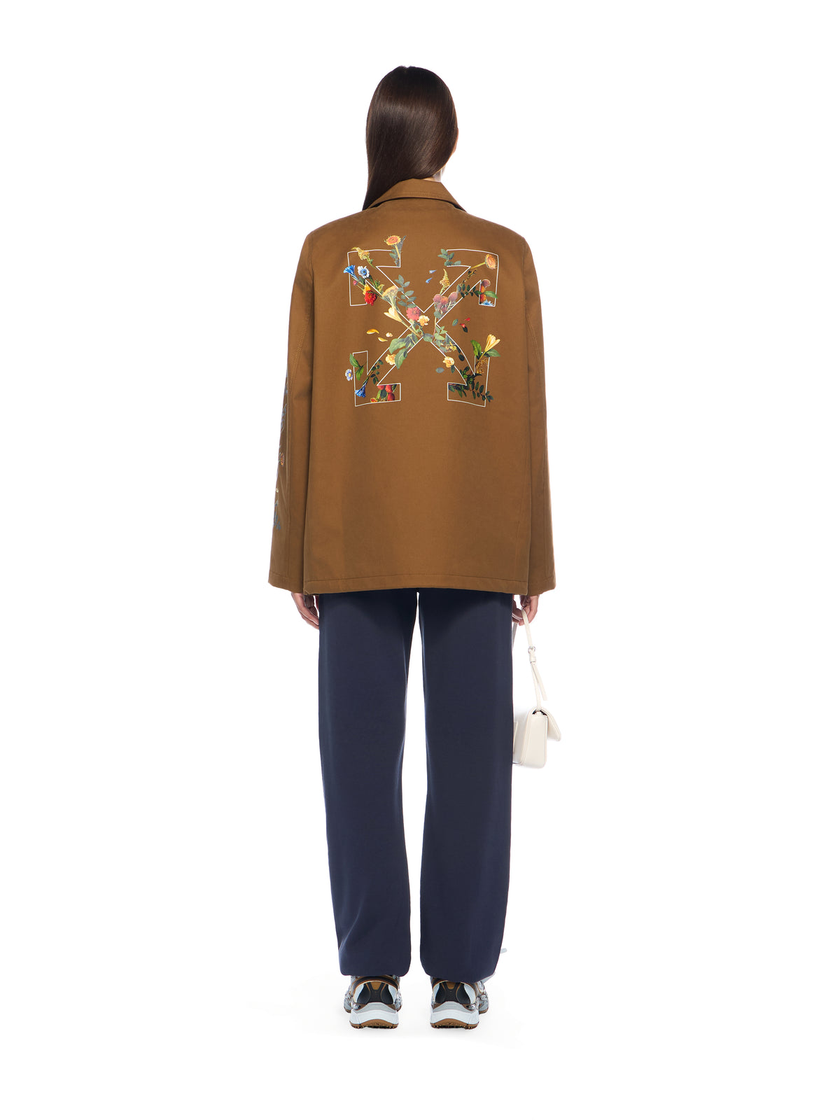 OFF WHITE Arrow Flower Field Twill Jacket BEECH-BEECH OWEL013F25FAB001