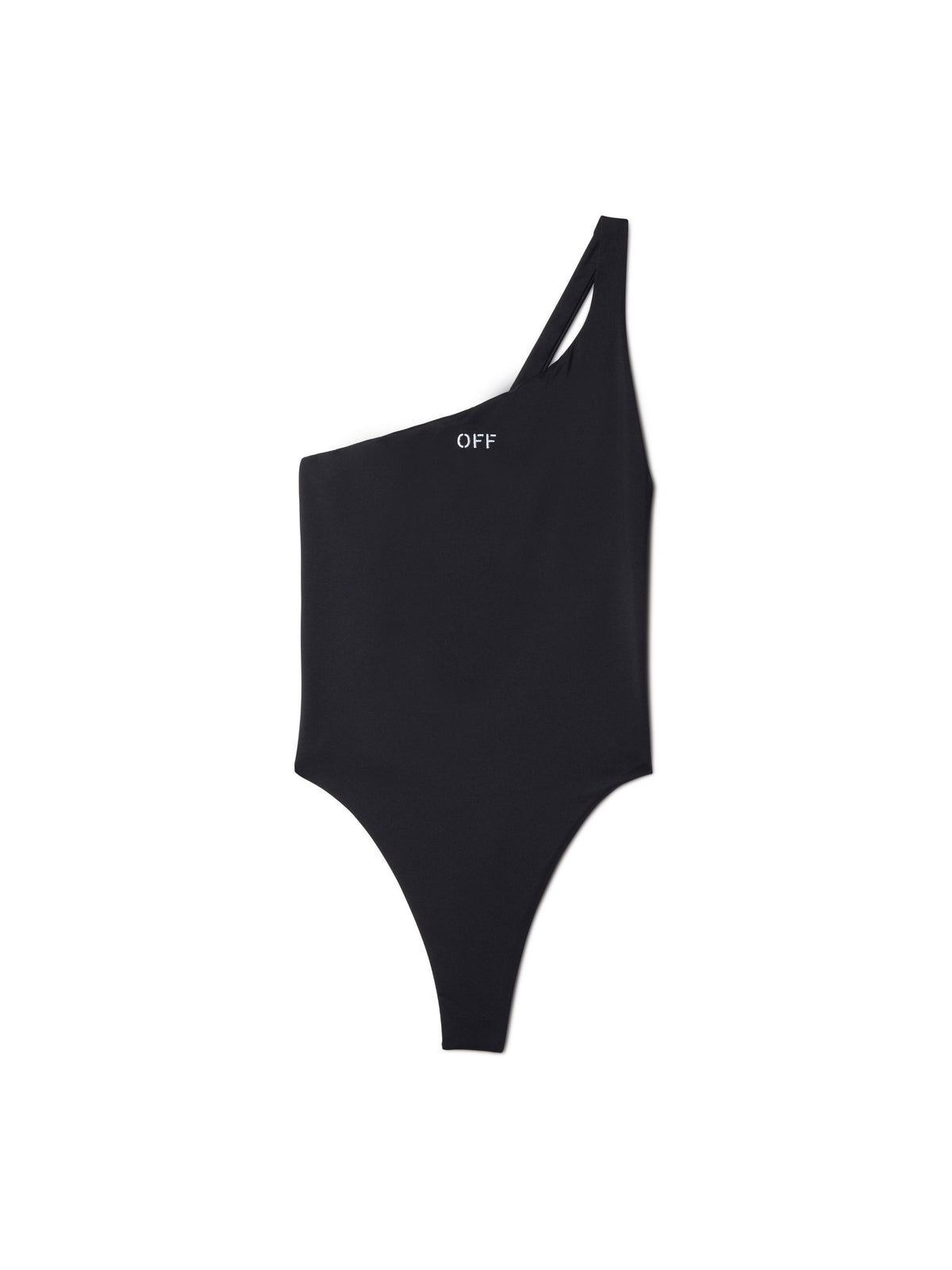 One Shoulder Stamp Swimsuit