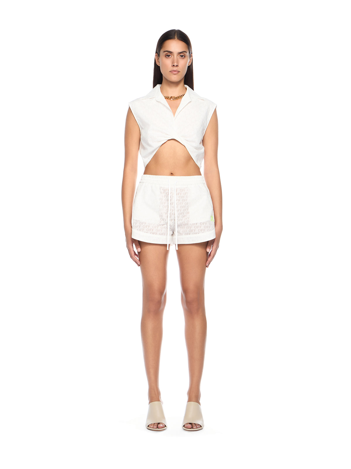 Off Stamp Sleeveless Shirt