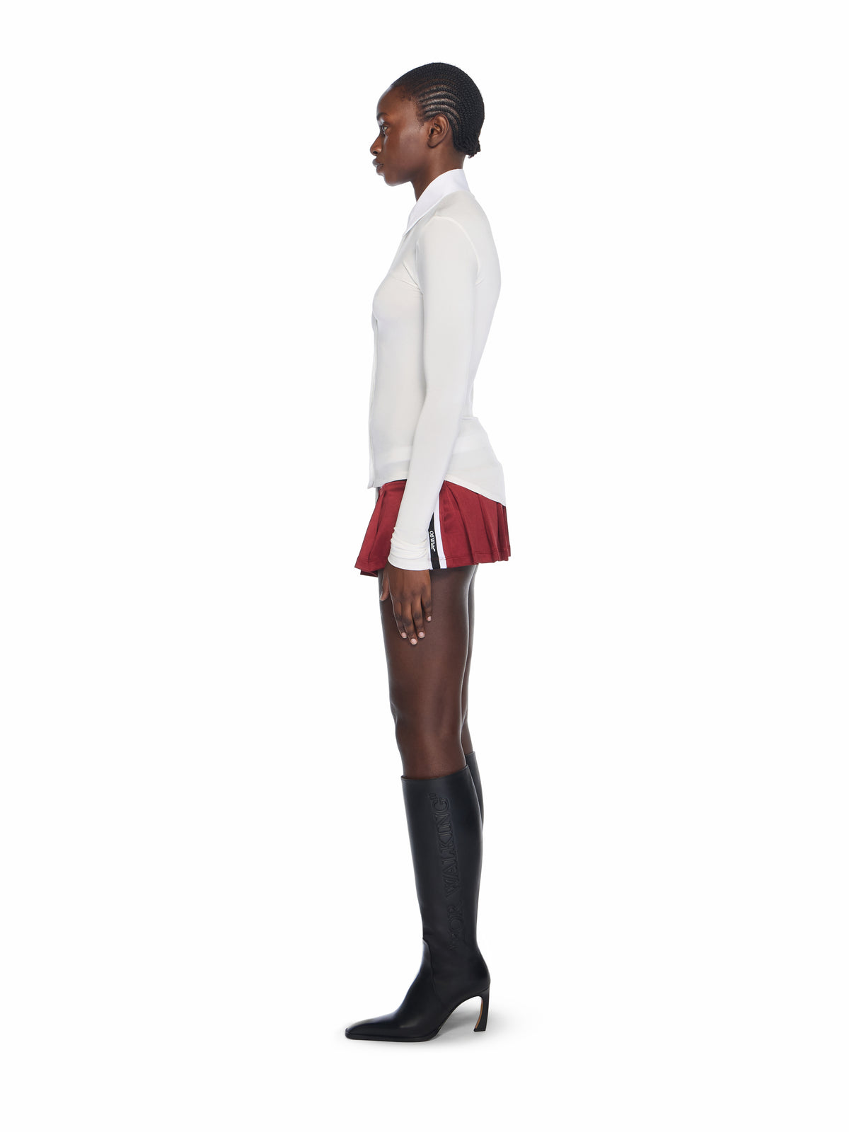 OFF WHITE Second Skin Long Sleeve Shirt WHITE - WHITE OWGE02MF25JER001