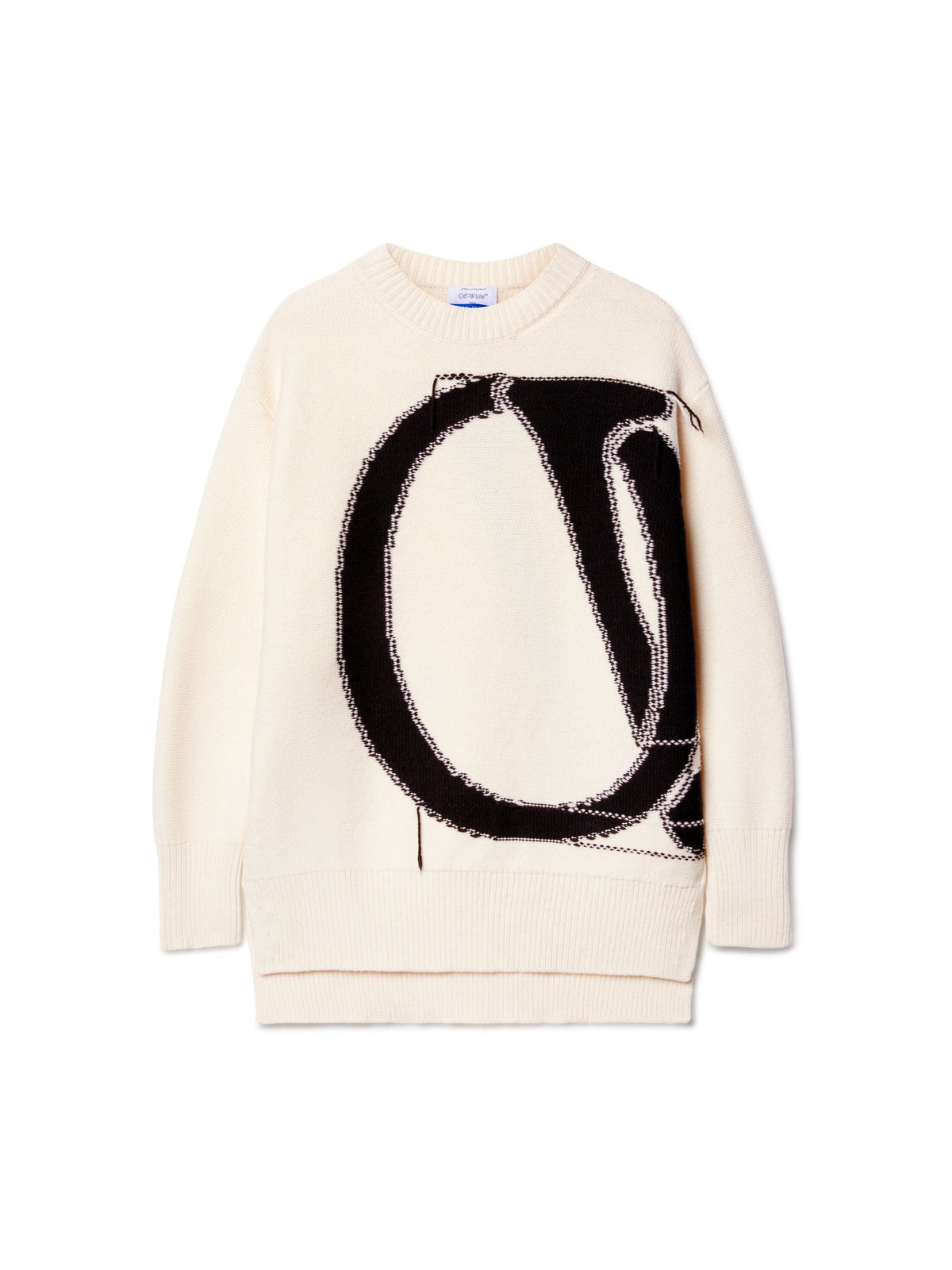 OFF WHITE Ow Maxi Logo Crewneck WHITE OWHE102C99KNI001