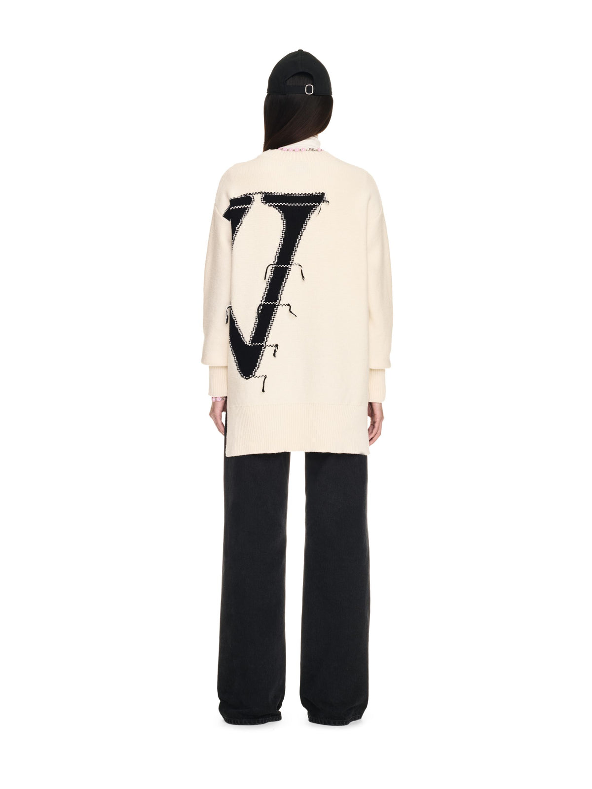 OFF WHITE Ow Maxi Logo Crewneck WHITE OWHE102C99KNI001