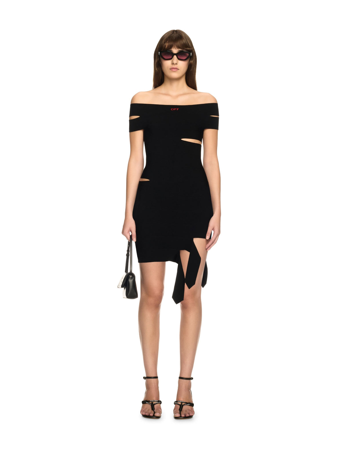 Off Straps Bandeau Mini Dress
