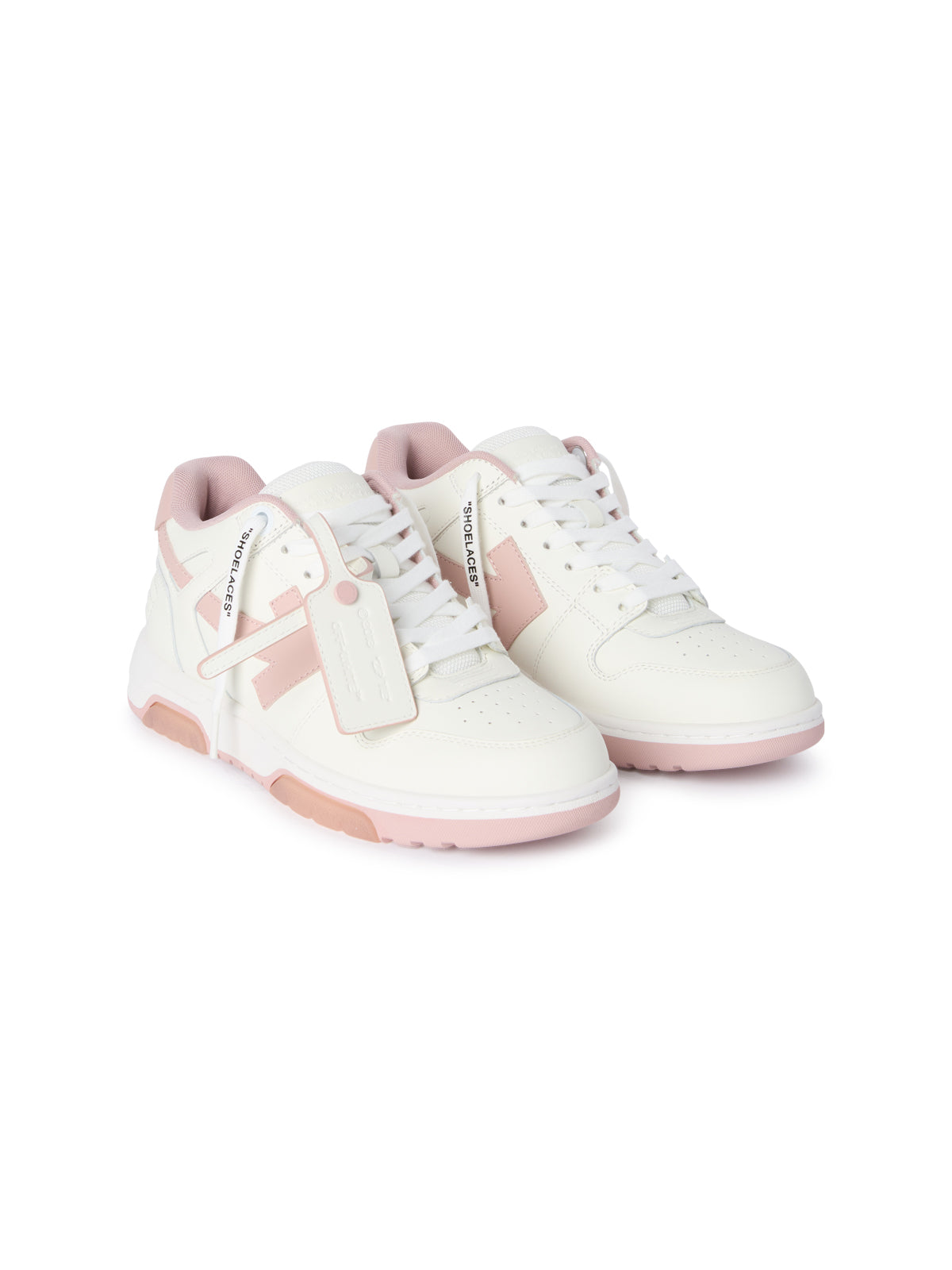 OFF WHITE Out Of Office Sneakers WHITE - PINK OWIA259C99LEA018