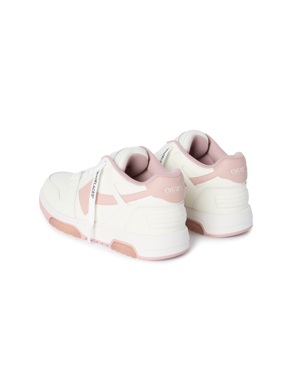 OFF WHITE Out Of Office Sneakers WHITE - PINK OWIA259C99LEA018