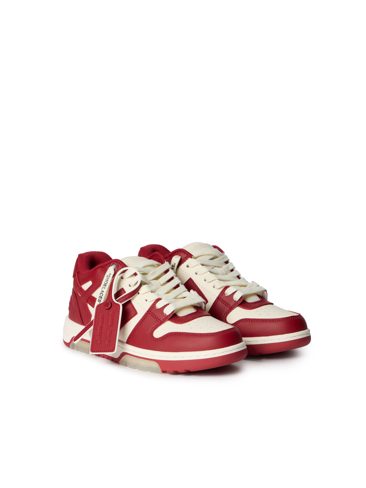 OFF WHITE Out Of Office Sneakers OFF WHITE - CORAL RED OWIA259F25LEA002