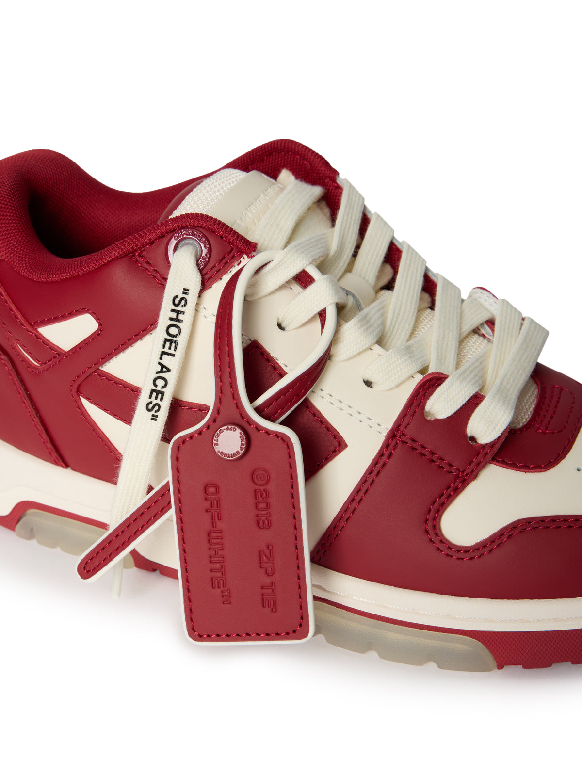 OFF WHITE Out Of Office Sneakers OFF WHITE - CORAL RED OWIA259F25LEA002