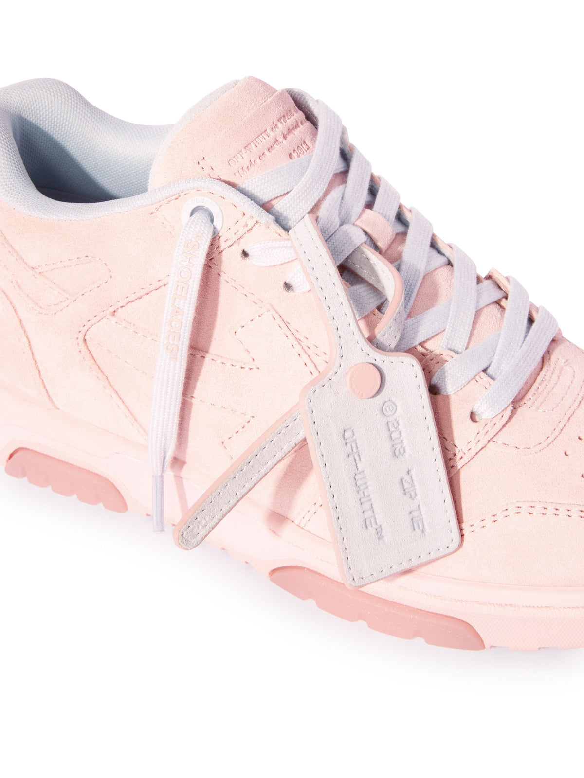 OFF WHITE OUT OF OFFICE FULL SUEDE PINK OWIA259S25LEA00A