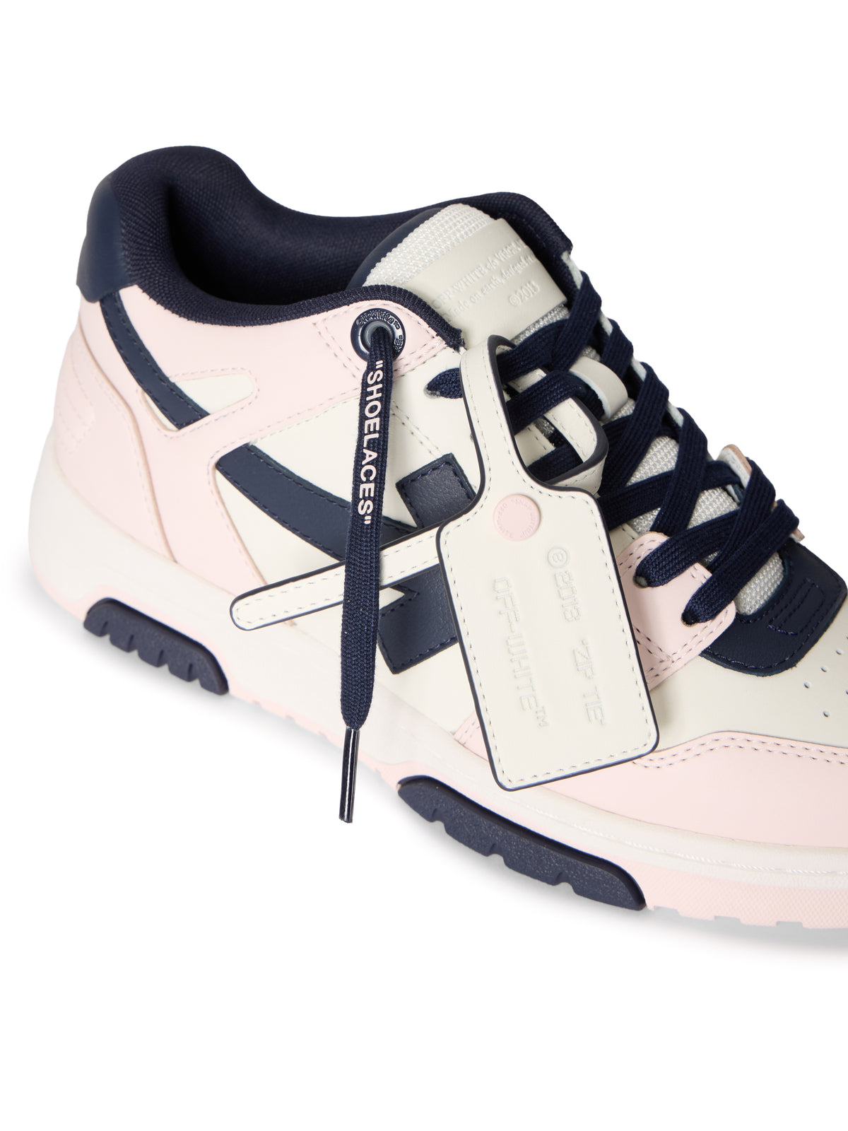OFF WHITE Out Of Office Sneakers PINK - DARK BLUE OWIA259S26LEA003